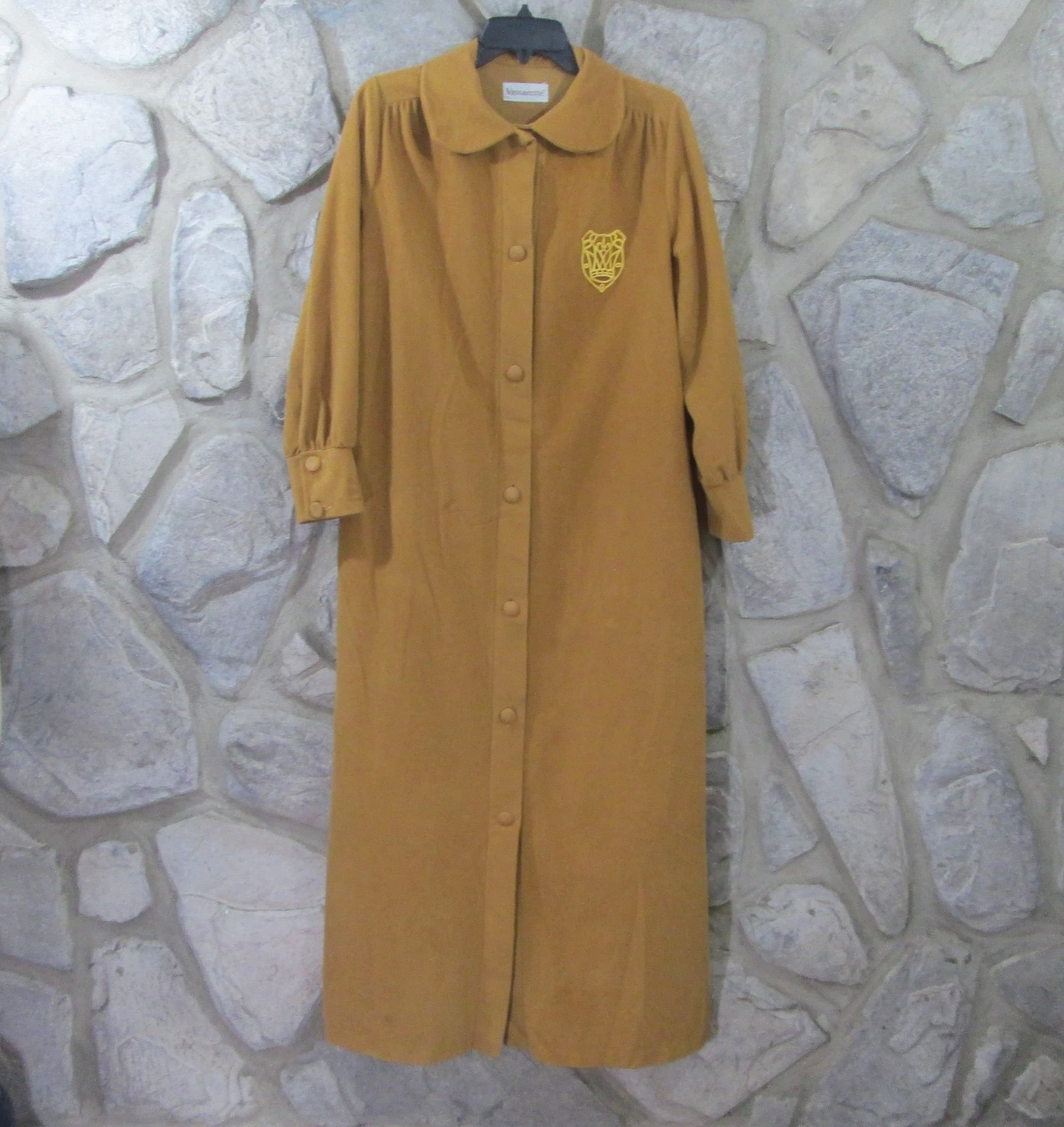 Vintage Vassarette Robe with Crown Detail