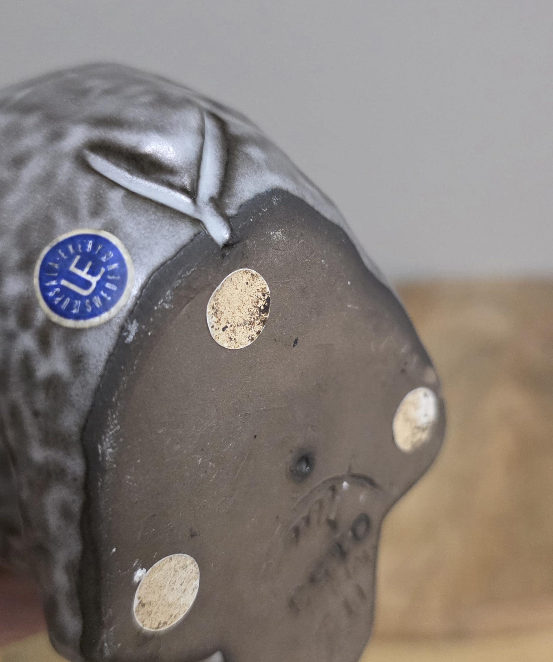 Vintage Upsala Ekeby Swedish Pottery Bear Figure - Thumbnail 4