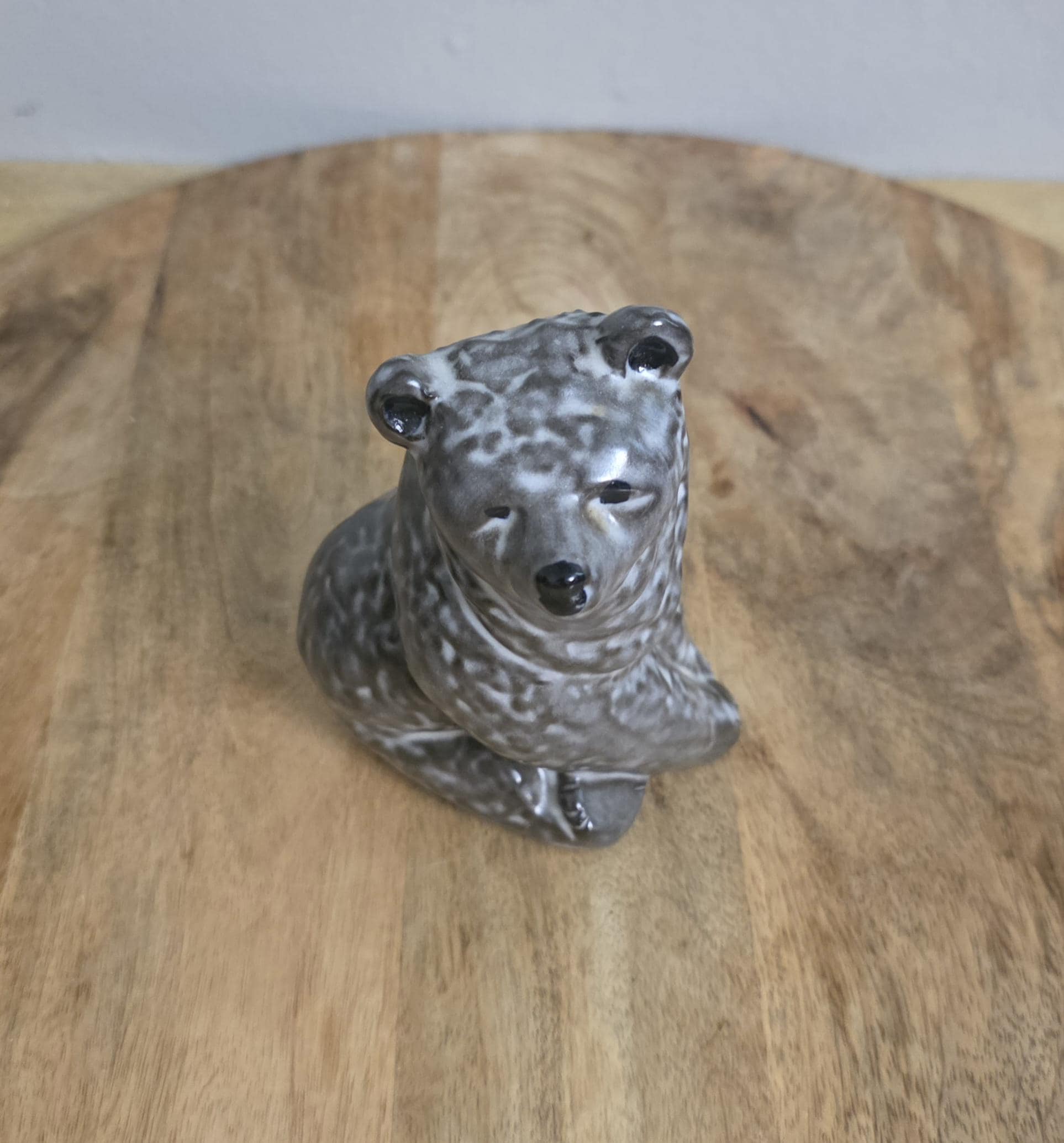 Vintage Upsala Ekeby Swedish Pottery Bear Figure - Thumbnail 2