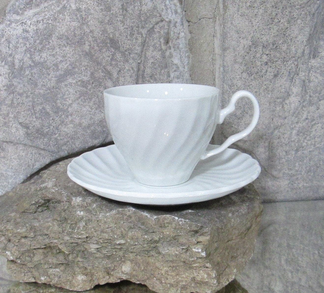 Johnson Brothers Regency White Cup and Saucer