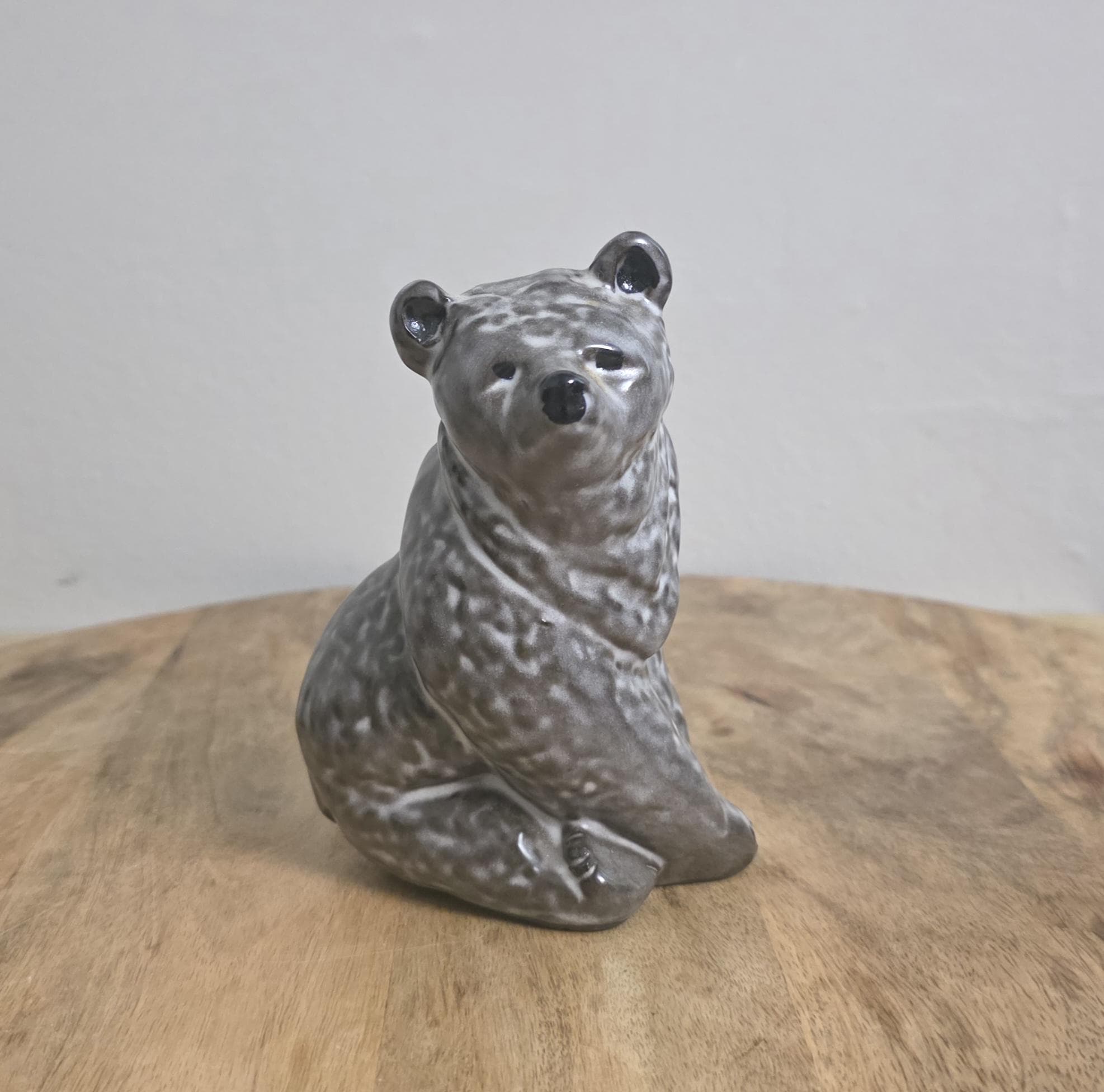 Vintage Upsala Ekeby Swedish Pottery Bear Figure