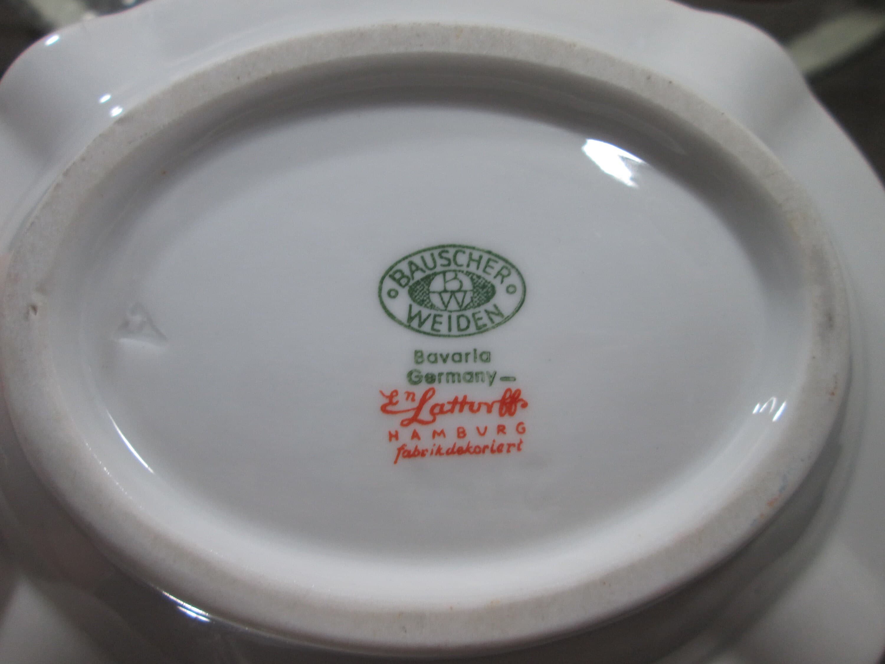 Vintage Bauscher Weiden Cruise Ship Topmarked Ash Tray - Thumbnail 2