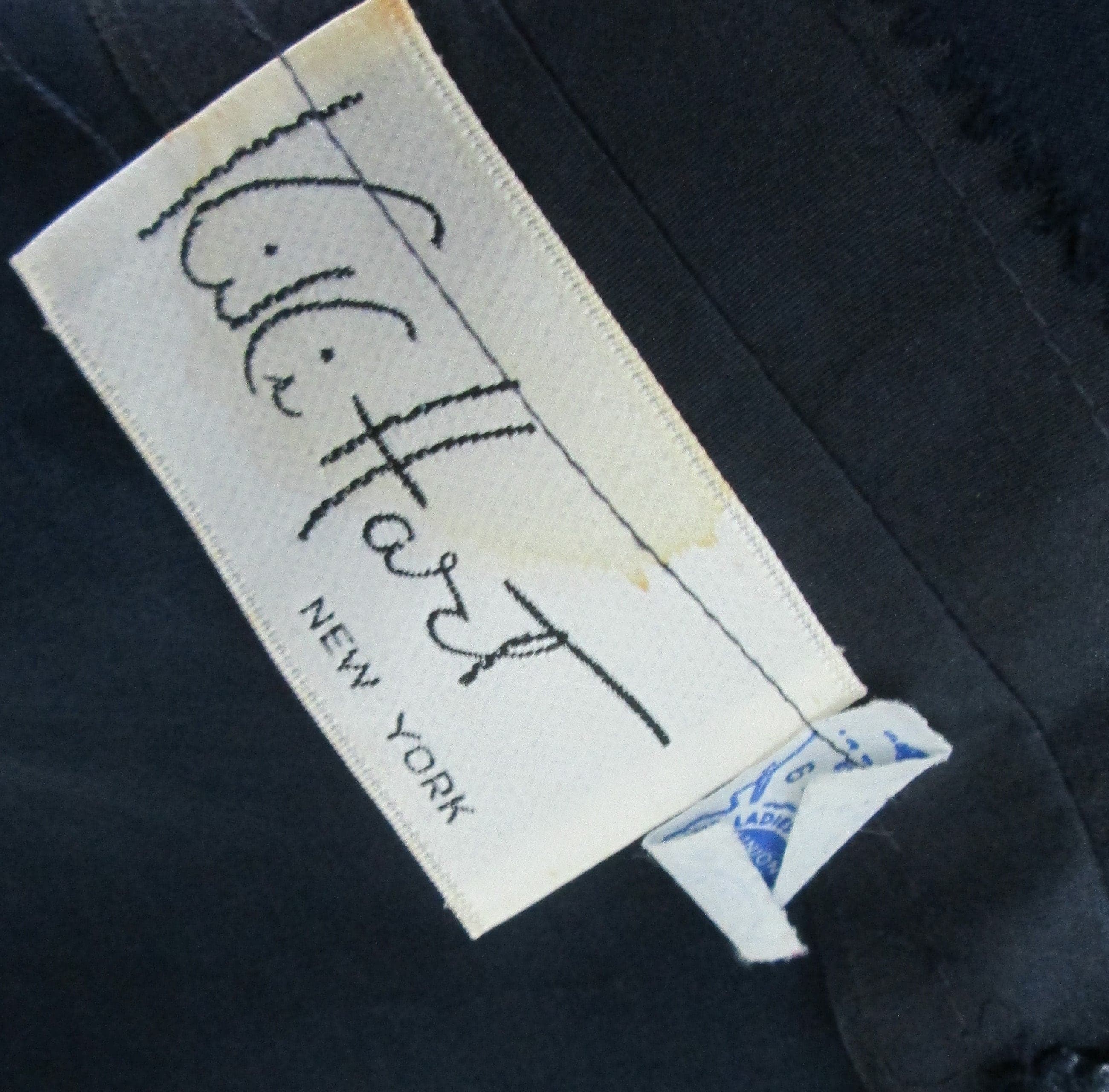 Vintage Kiki Hart Navy Evening Dress - Thumbnail 5