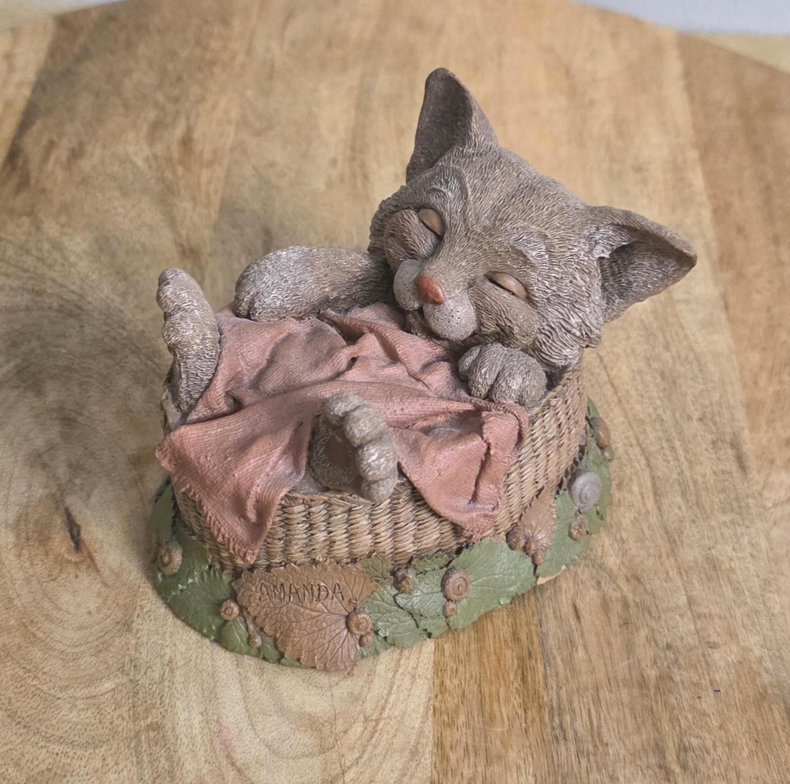 Vintage Tim Wolfe "Amanda" Kitten Figurine, 1993 - Thumbnail 4