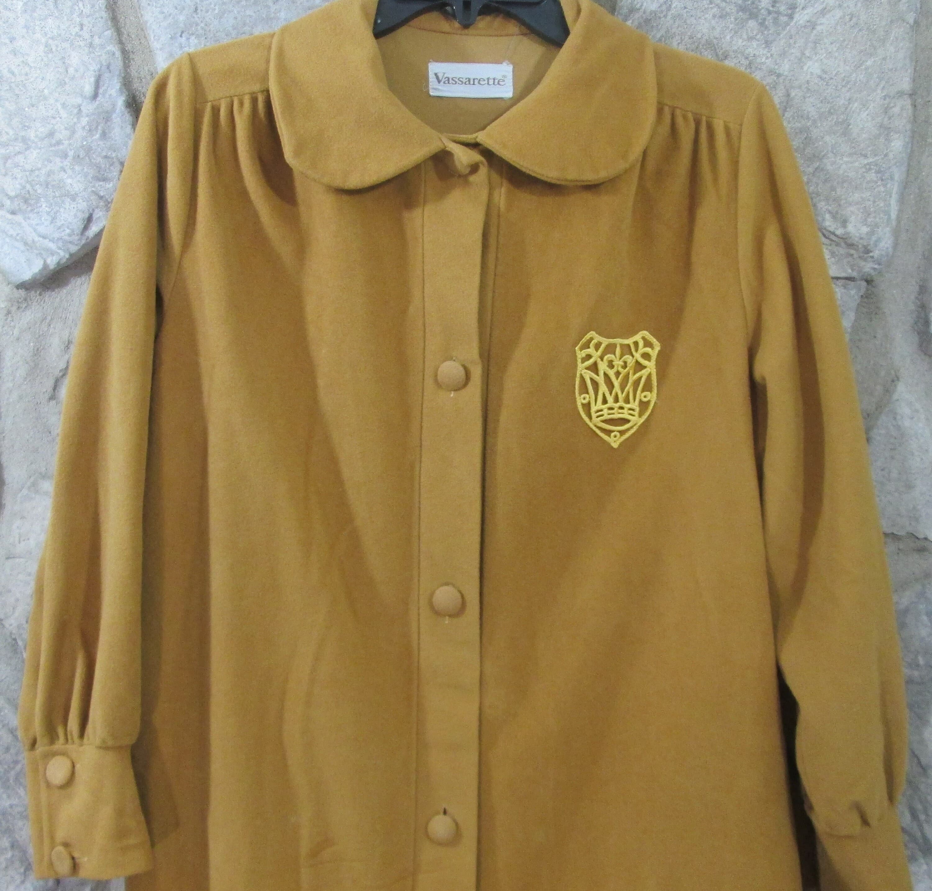 Vintage Vassarette Robe with Crown Detail - Thumbnail 2