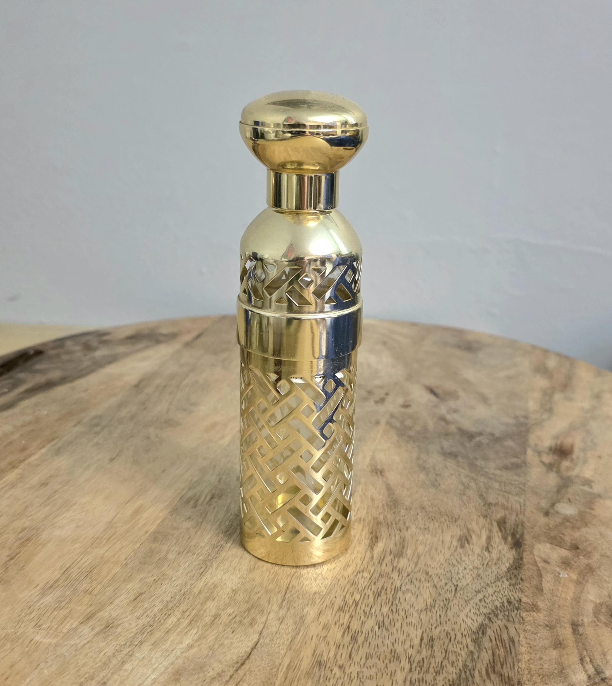 Vintage Gold Metal Guerlain Shalimar Atomizer, 1981