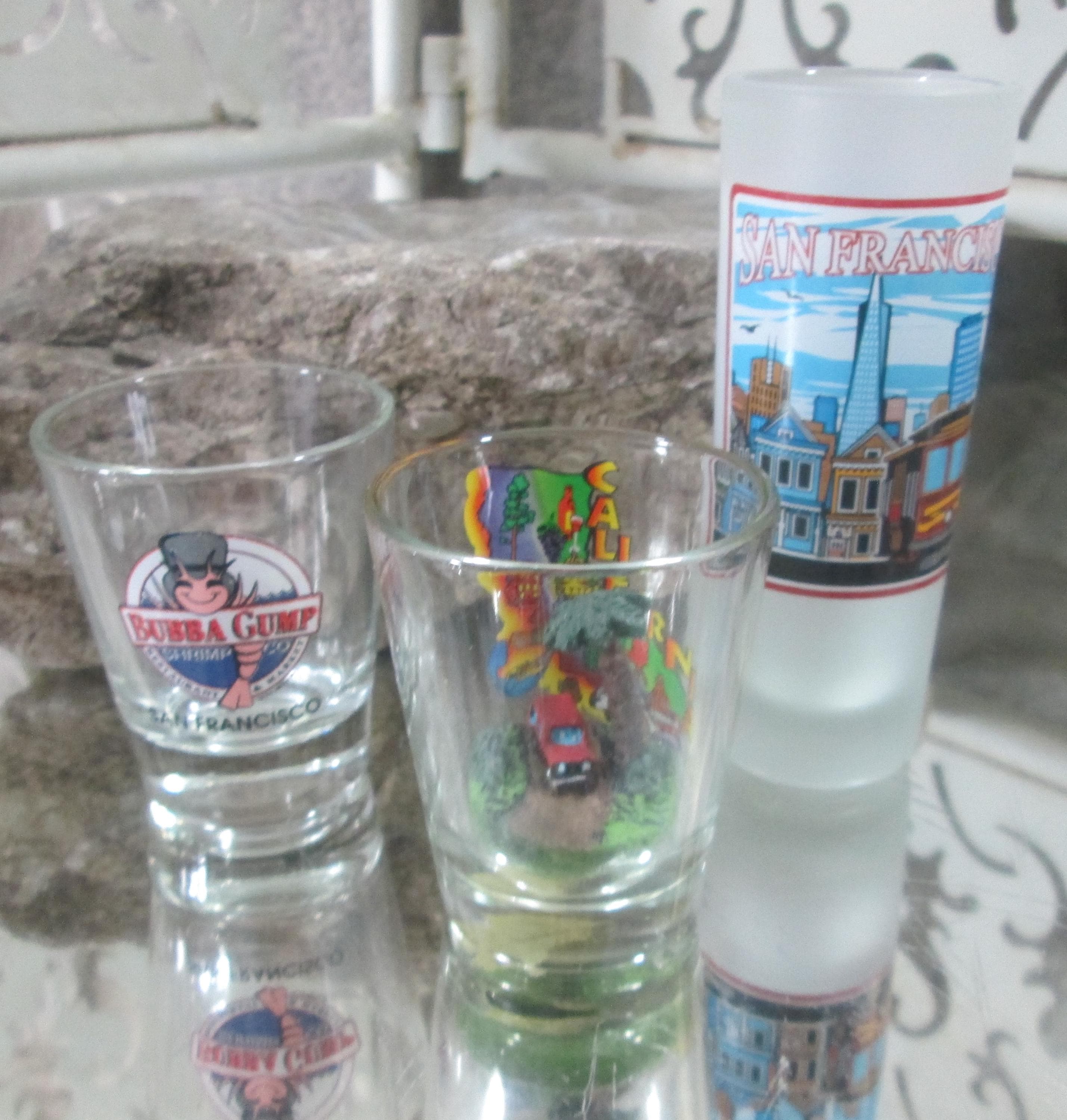 Vintage California Theme Shot Glasses