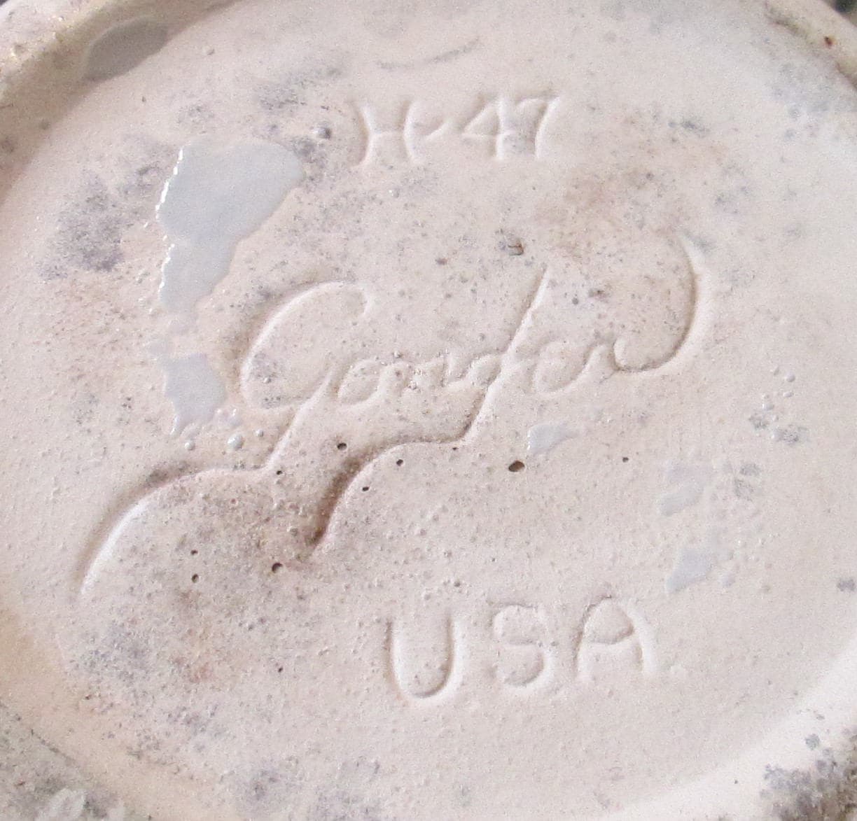 Vintage Gonder Pottery Gray and Pink Swan Vase - Thumbnail 4