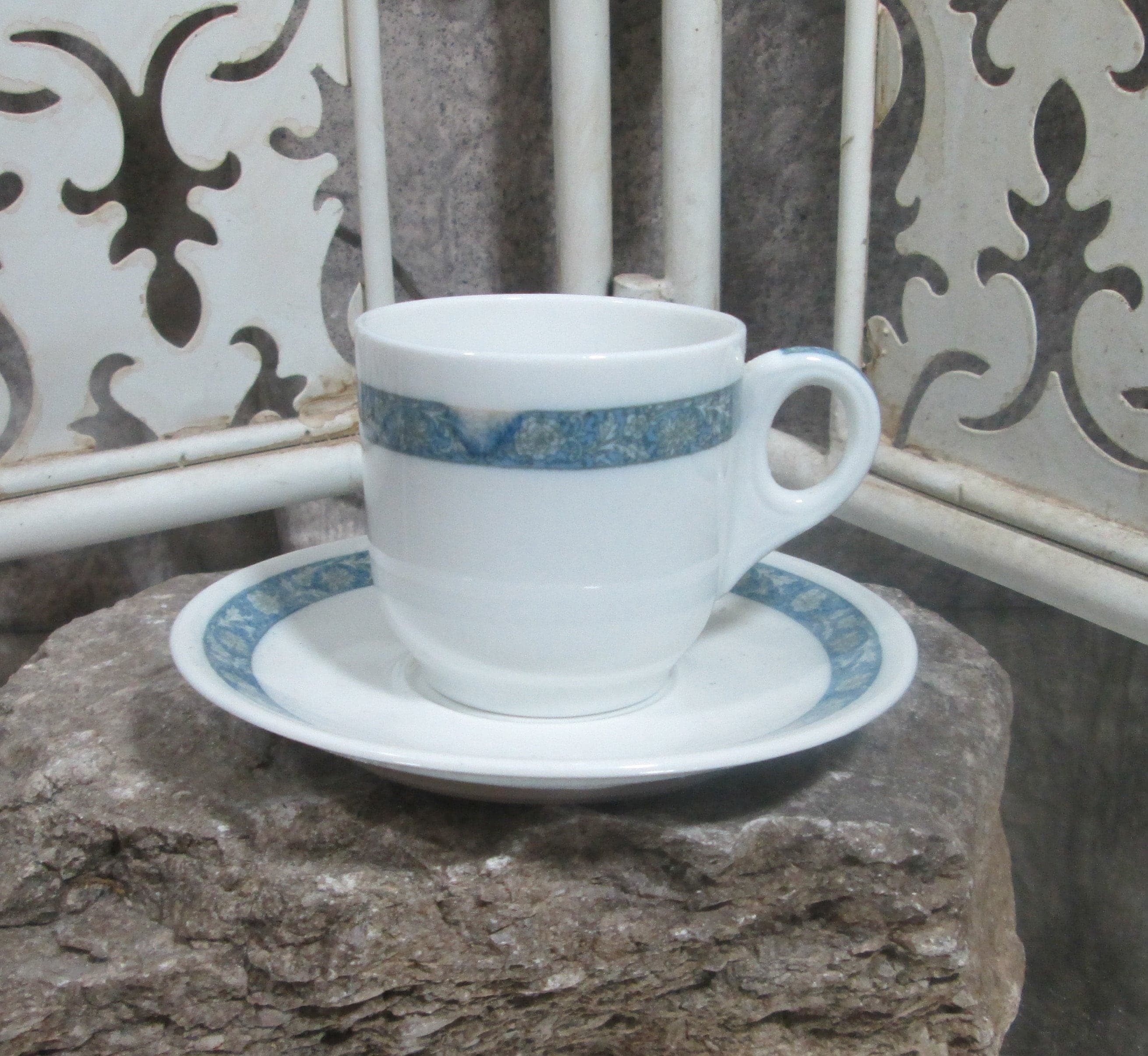 Vintage Scammells Lamberton United Hotels Restaurant Ware Demitasse Cup and Saucer