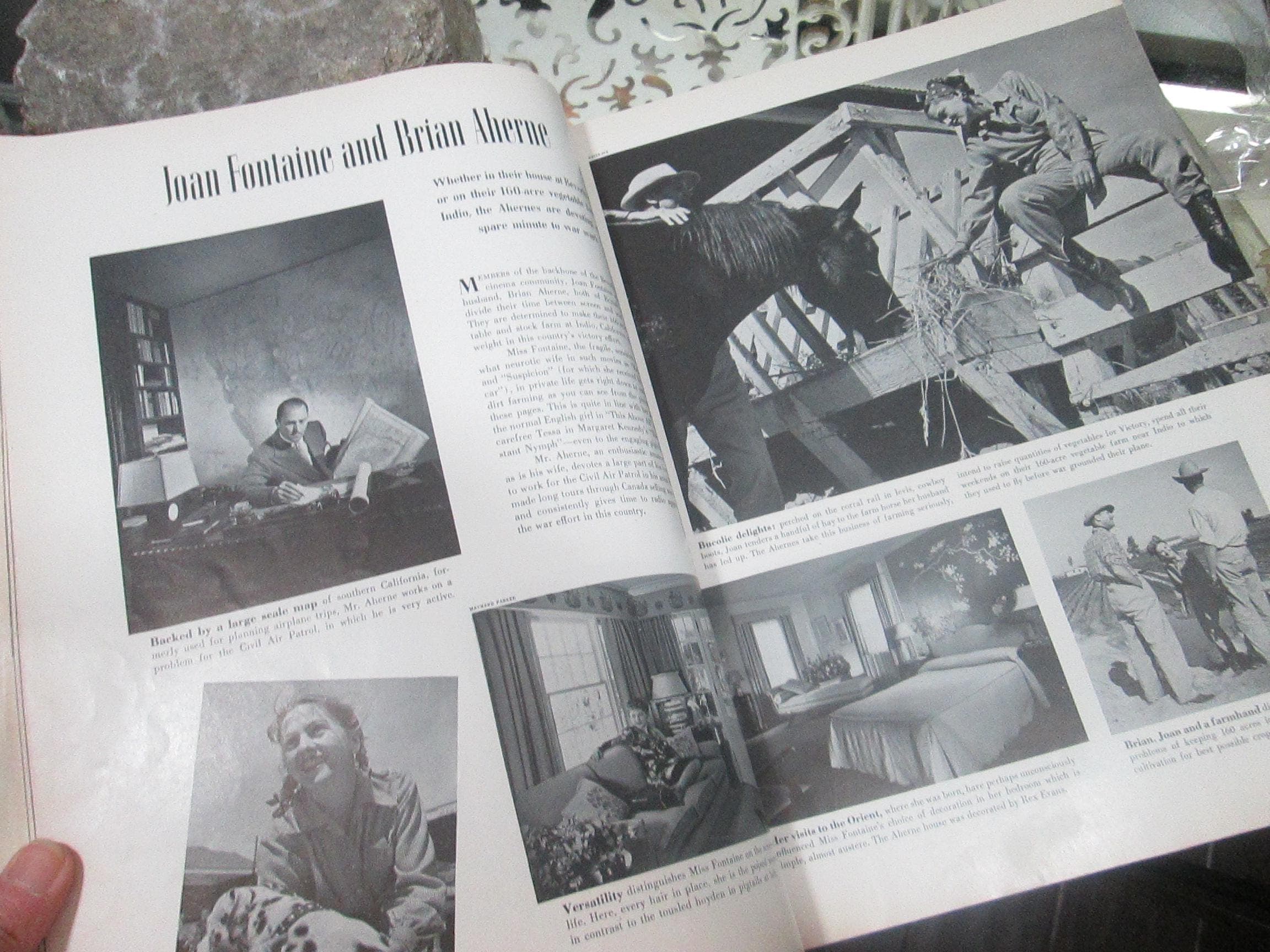 Vintage House & Garden Magazine, August 1942, Hitchcock, Brian Aherne, Joan Fontaine - Thumbnail 5