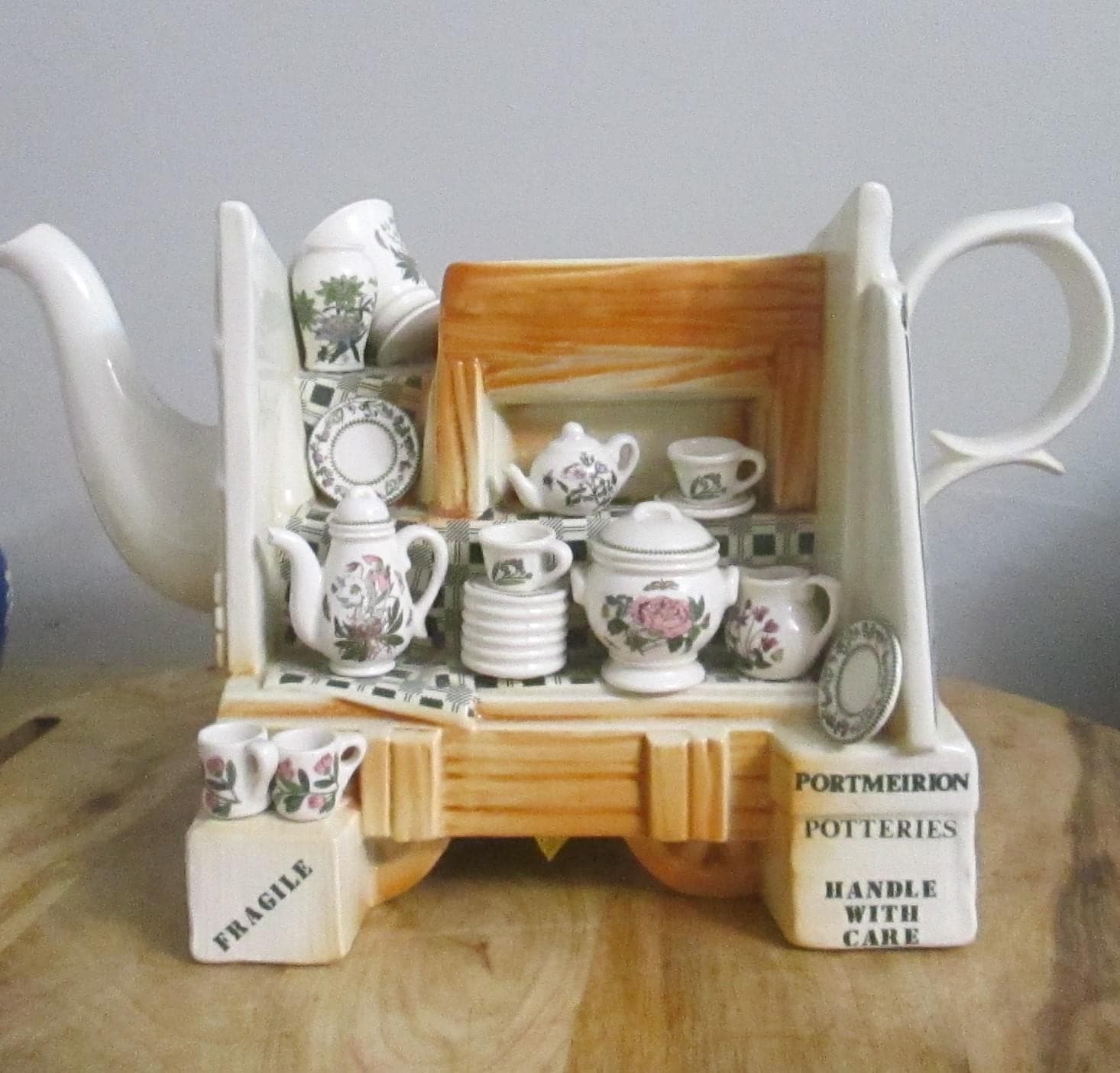 Vintage Portmeirion Potteries China Stall Cottage Core Pretty Teapot