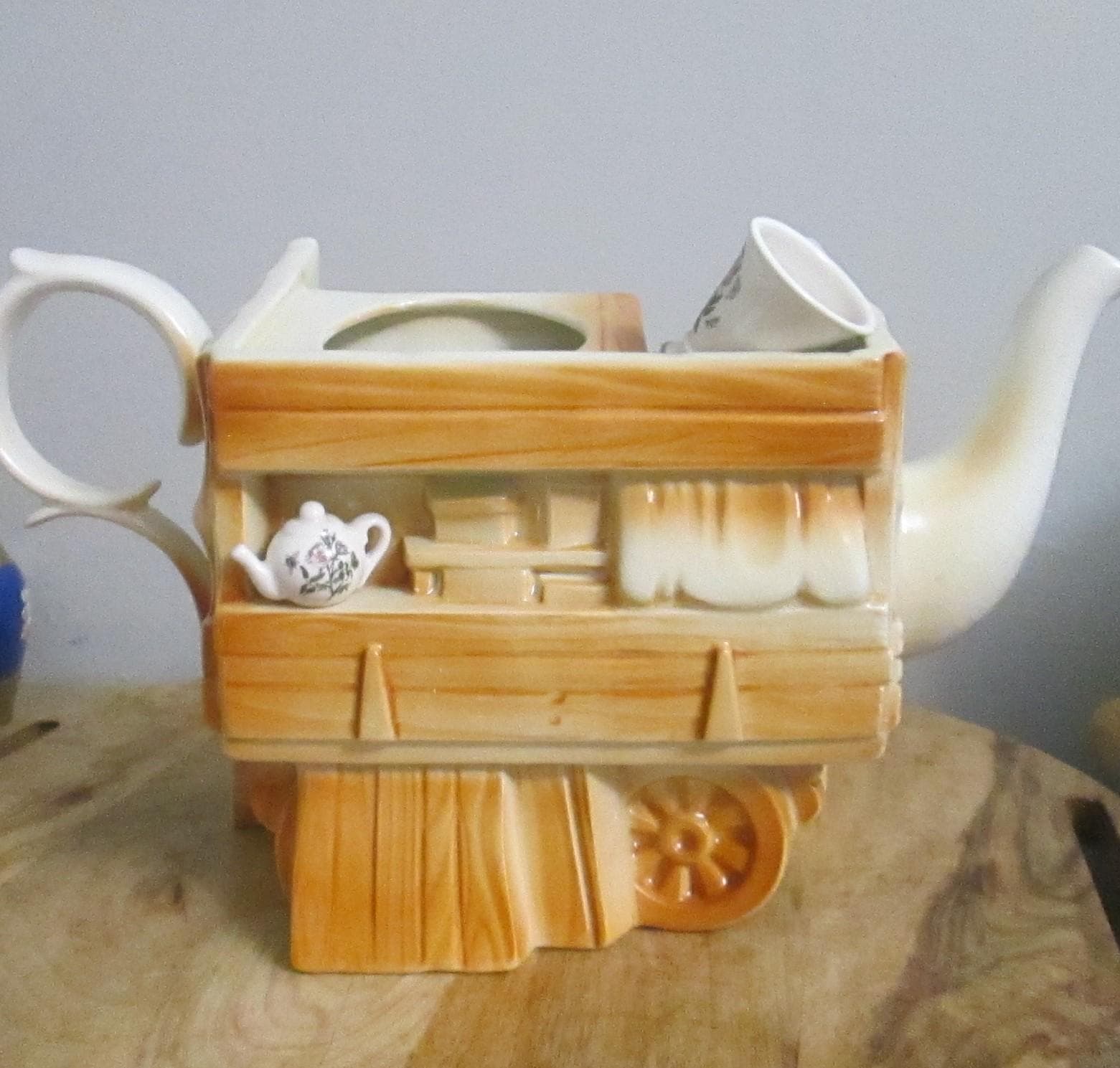 Vintage Portmeirion Potteries China Stall Cottage Core Pretty Teapot - Thumbnail 2