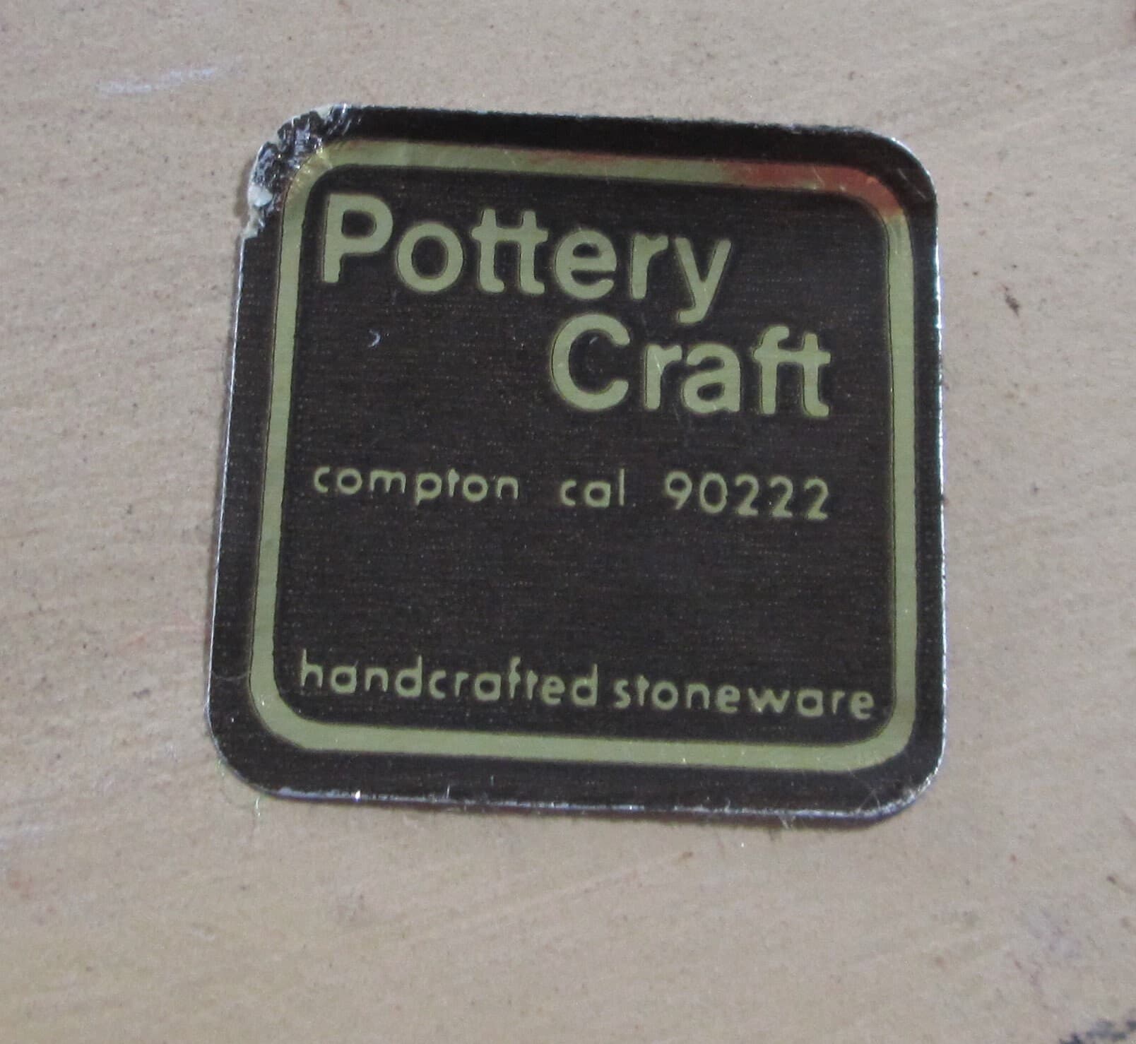 Vintage Pottery Craft Leaf Print Vase - Thumbnail 3