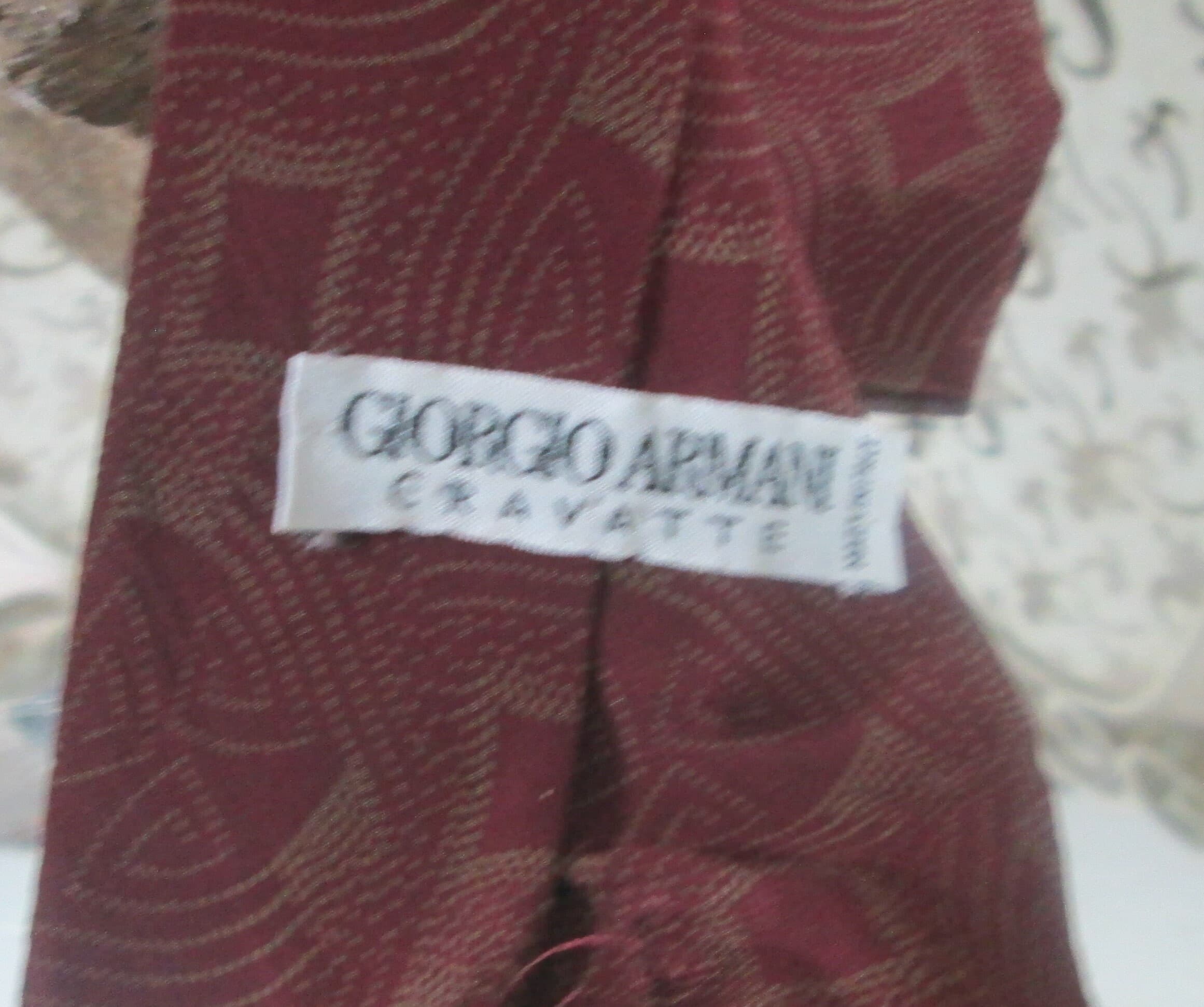 Vintage Giorgio Armani Silk Neck Tie - Thumbnail 2