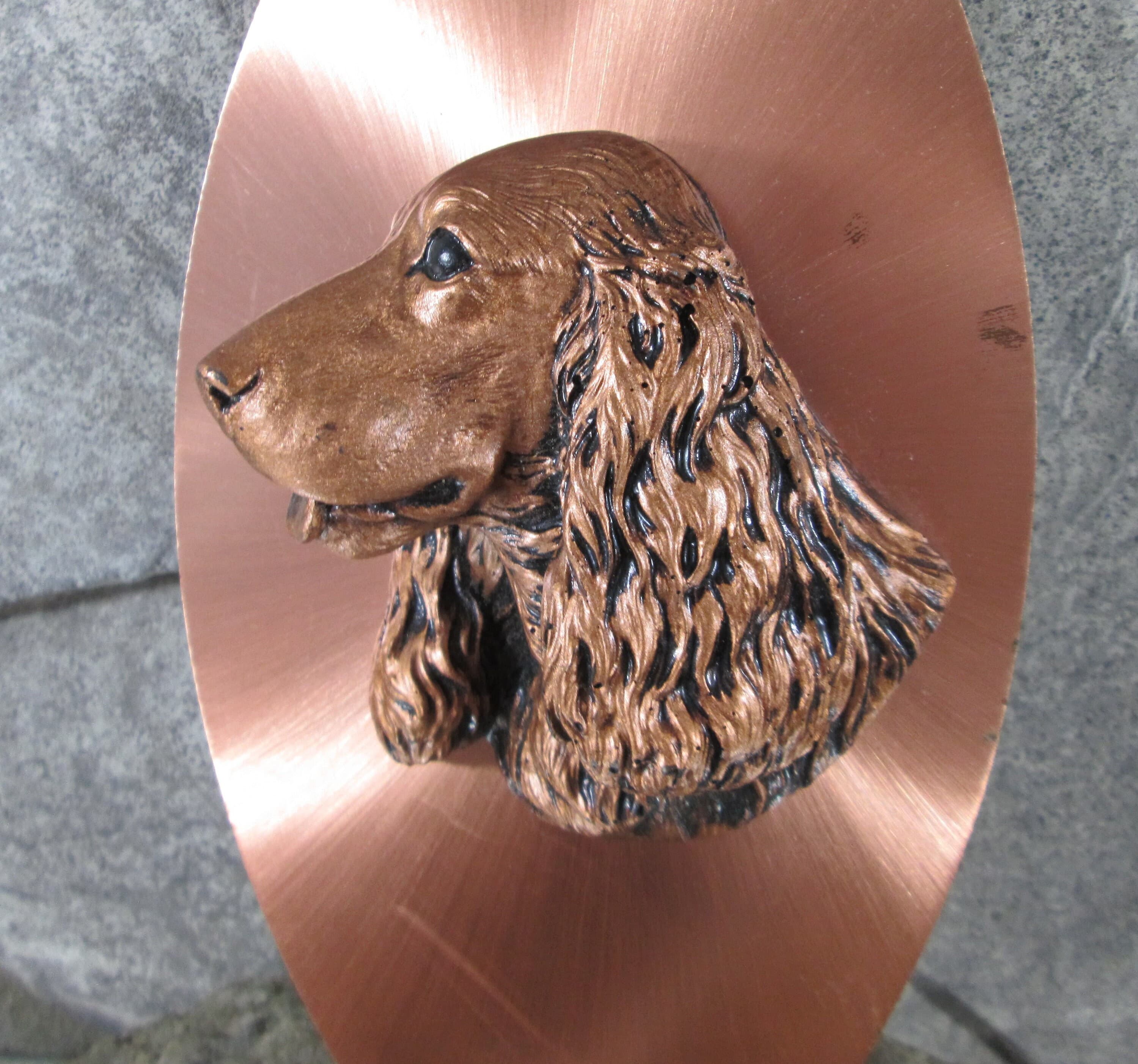 Vintage Coppercraft Cocker Spaniel 3D Plaque - Thumbnail 2