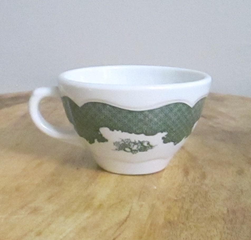 Vintage Shenango China Restaurant Green Sample Coffee Cup, 1962 - Thumbnail 2