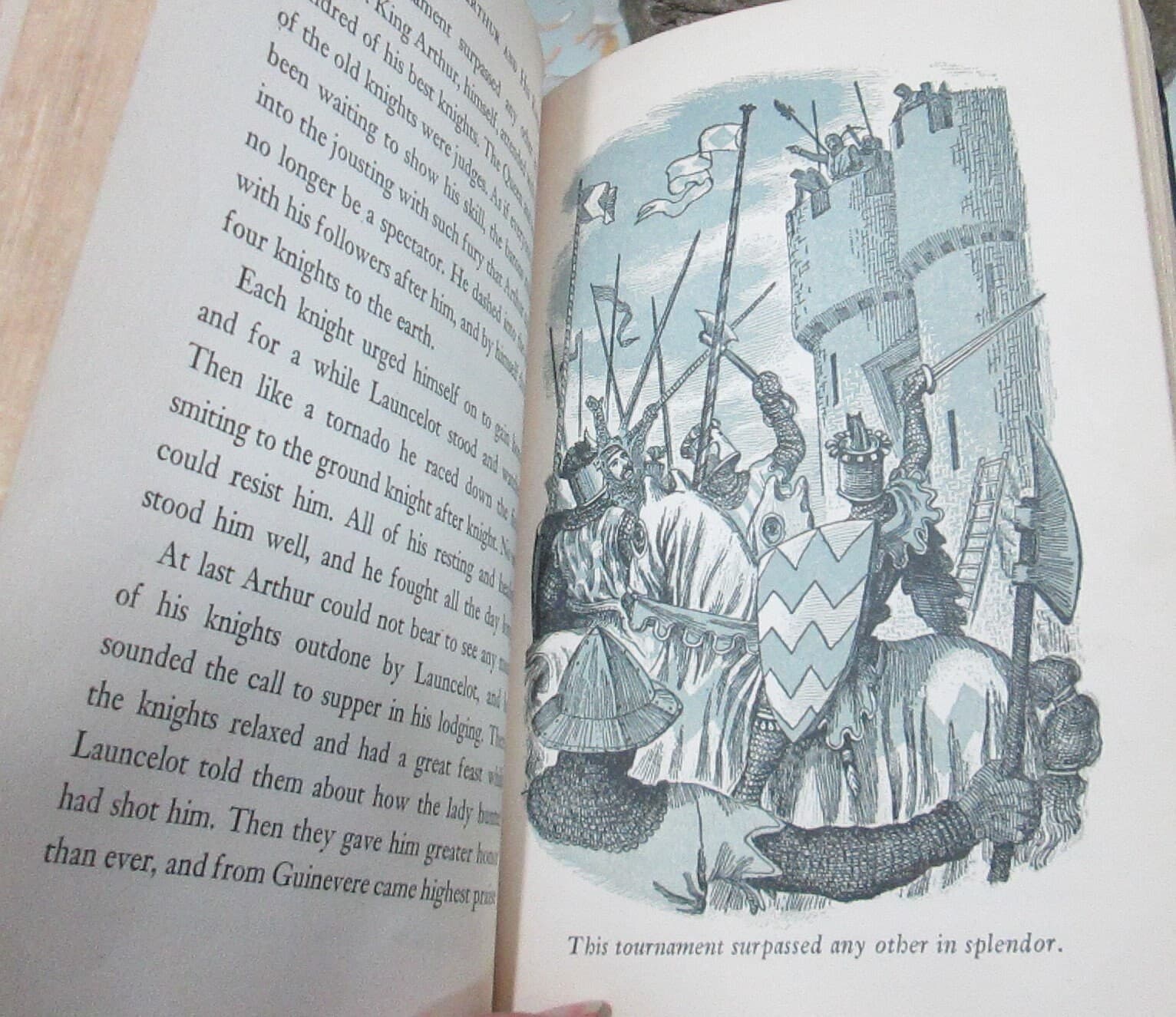 Vintage Book King Arthur and His Knights 1953 - Thumbnail 6