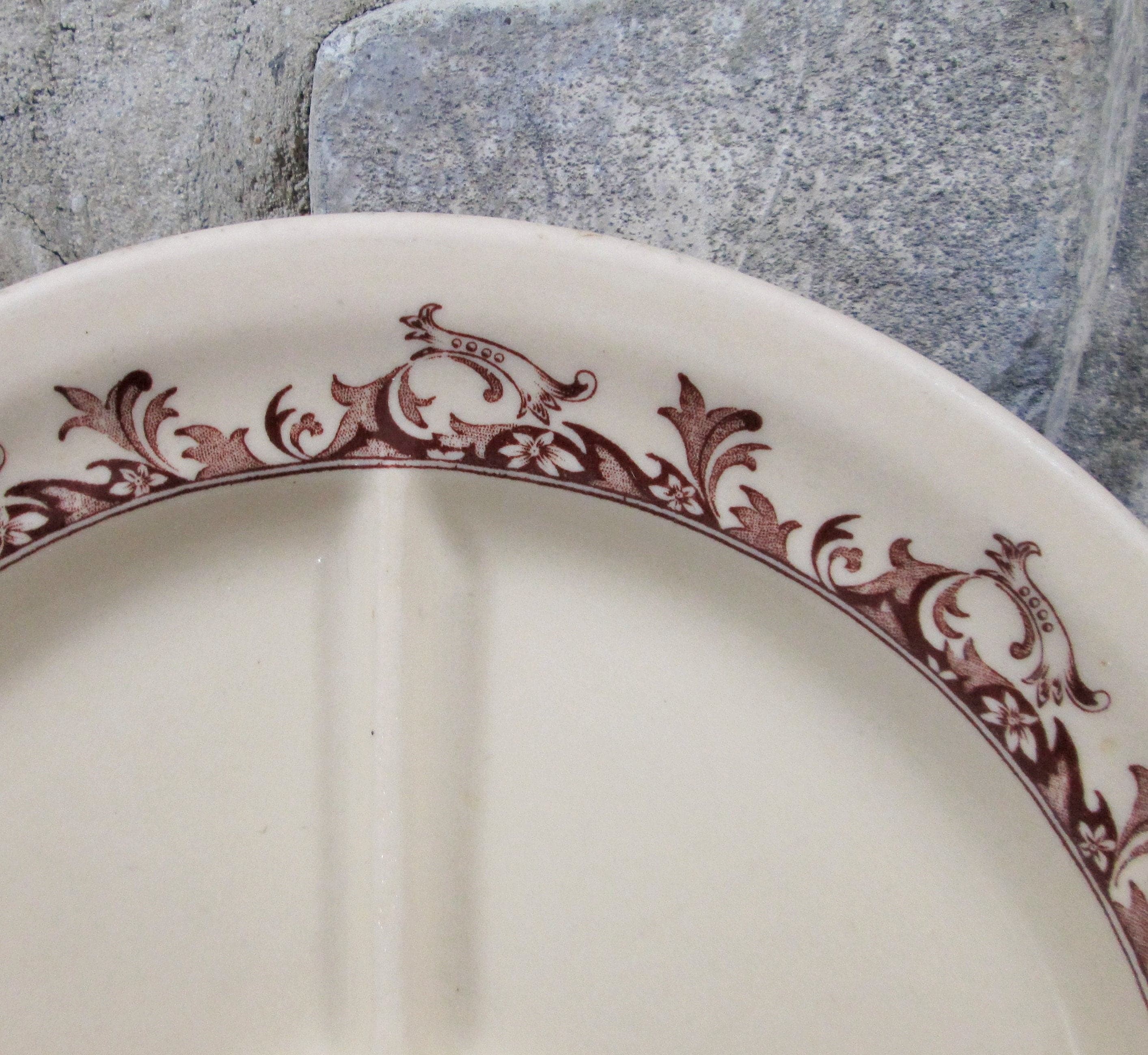 Vintage Mayer China Curtis Pattern Restaurant Ware Grill Plate - Thumbnail 2