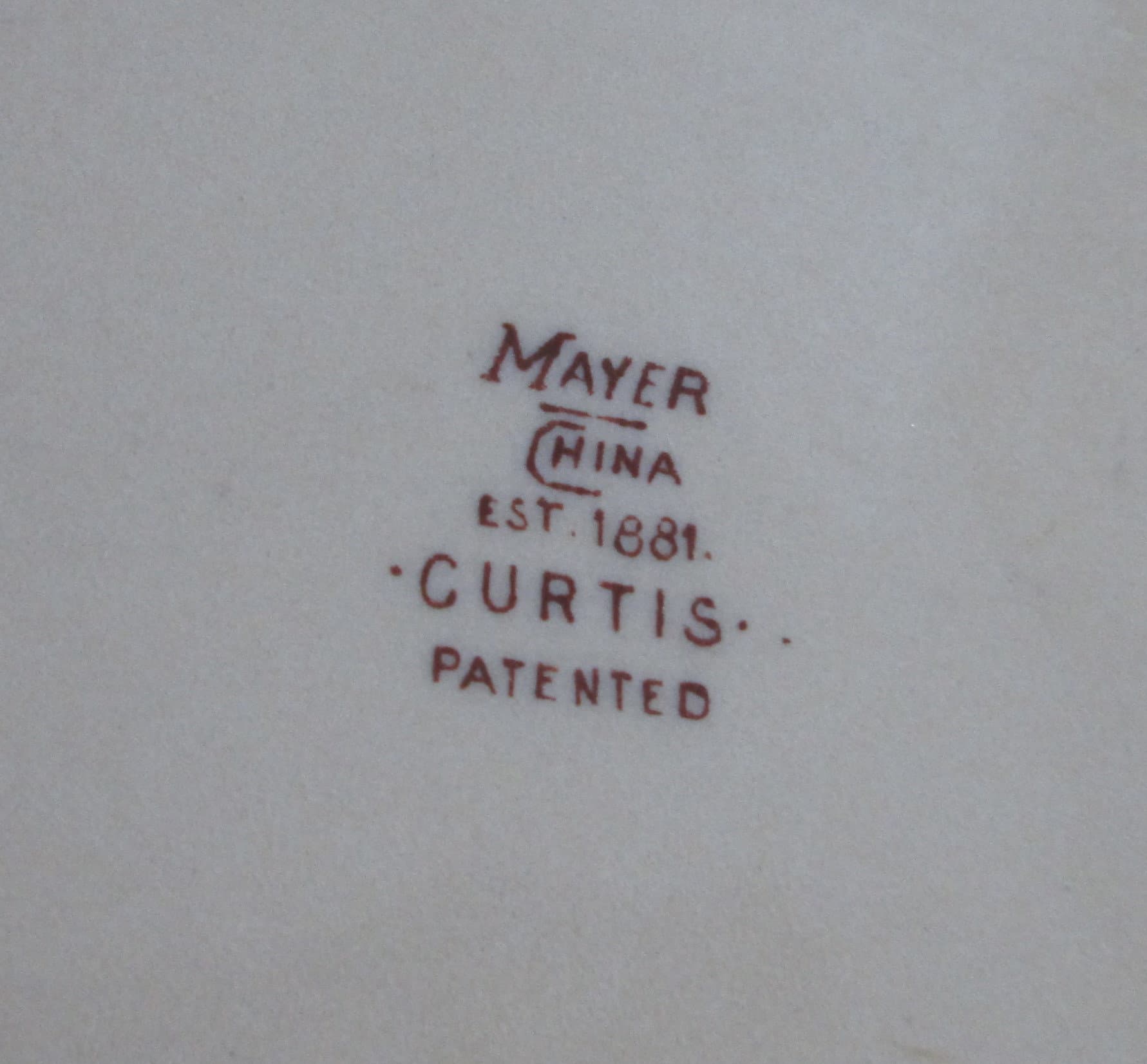 Vintage Mayer China Curtis Pattern Restaurant Ware Grill Plate - Thumbnail 3