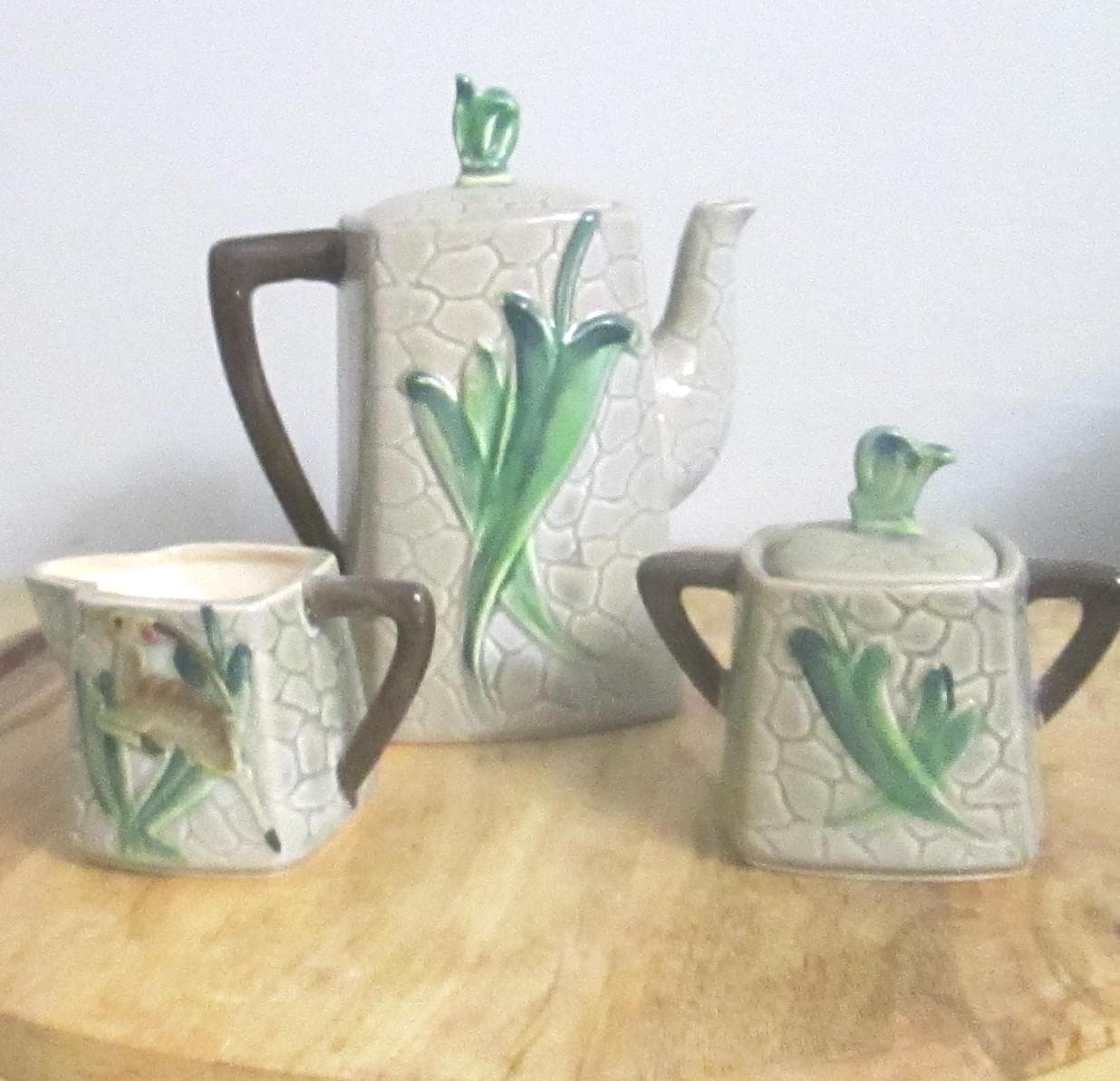 Vintage L. Batlin & Sons Leaping Antelope Tea Set - Thumbnail 4