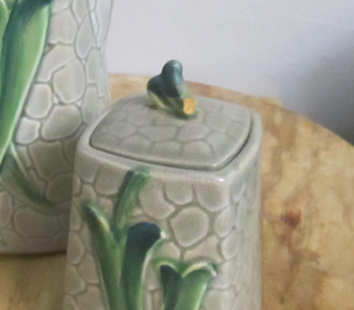 Vintage 1940s Farmhouse Decor Leaping Antelope Pitcher and Canister - Thumbnail 2