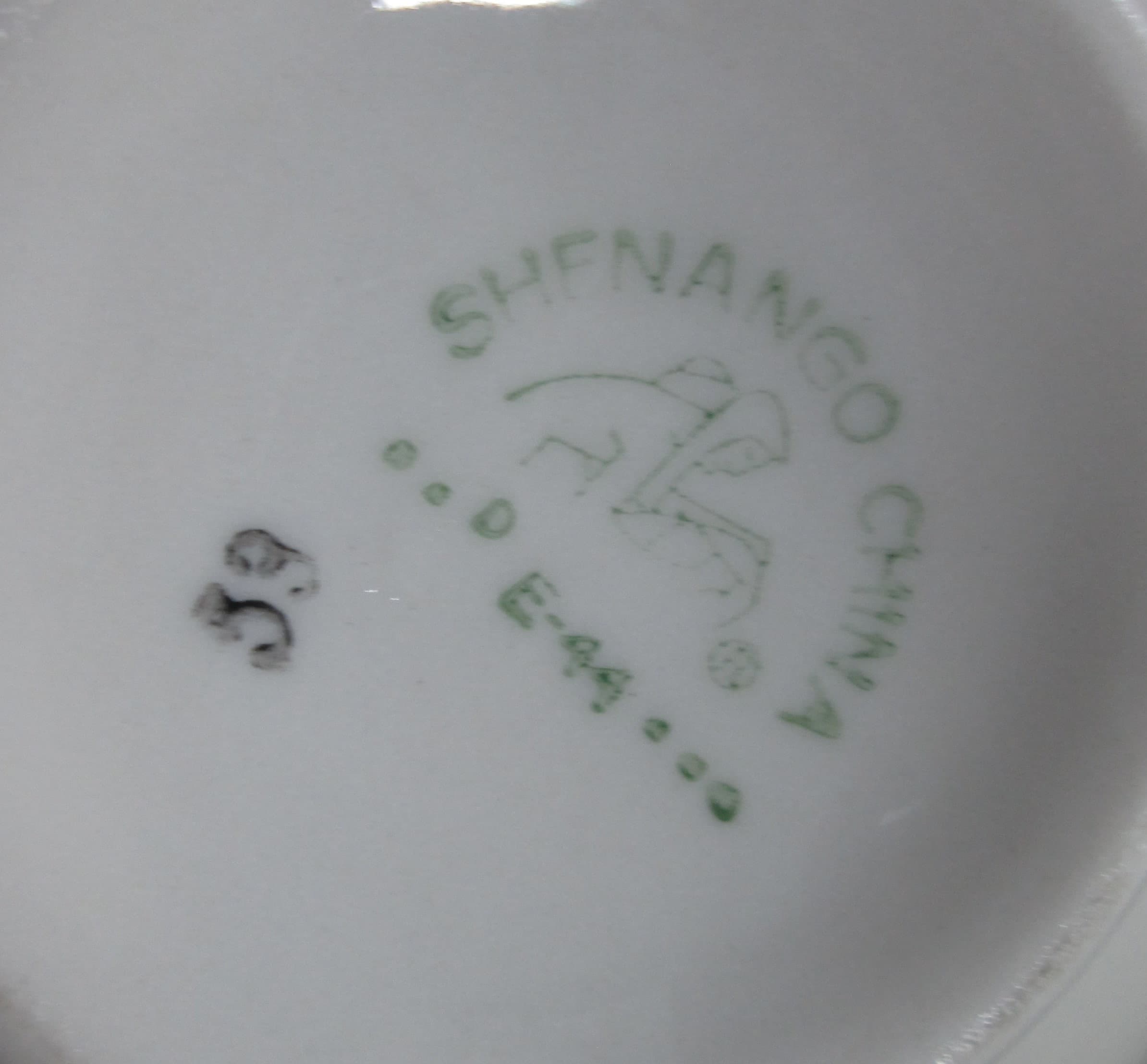 Vintage Shenango China Restaurant Ware Bud Vase and Ramekin Set - Thumbnail 3