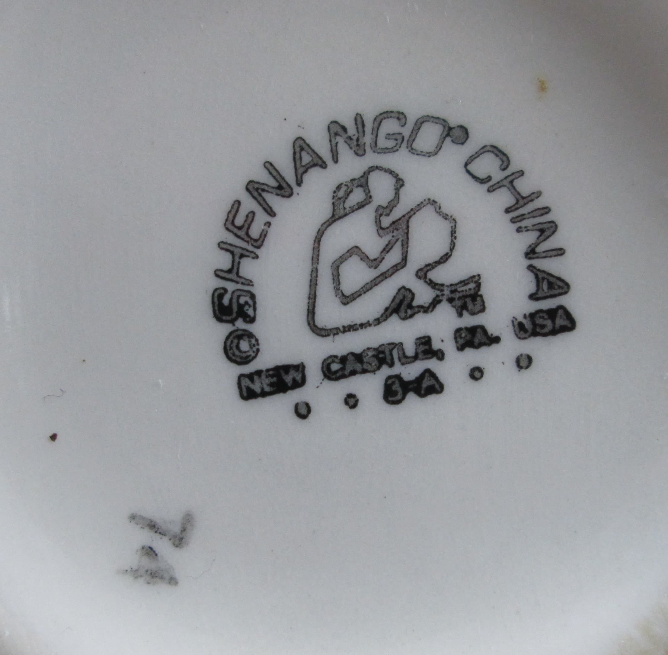 Vintage Shenango China Restaurant Ware Bud Vase and Ramekin Set - Thumbnail 2