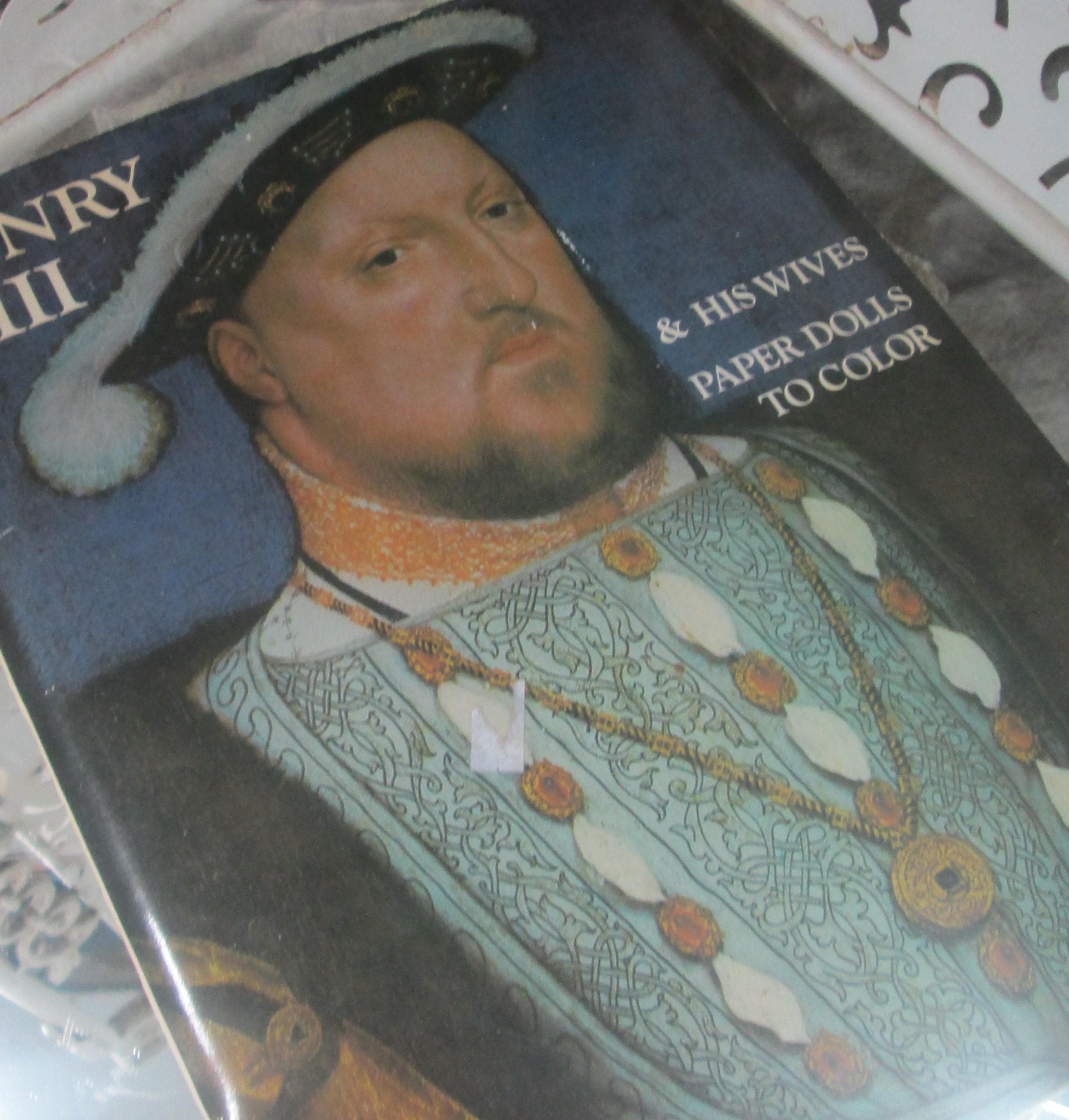 Vintage Henry VIII and His Wives Paper Dolls Booklet