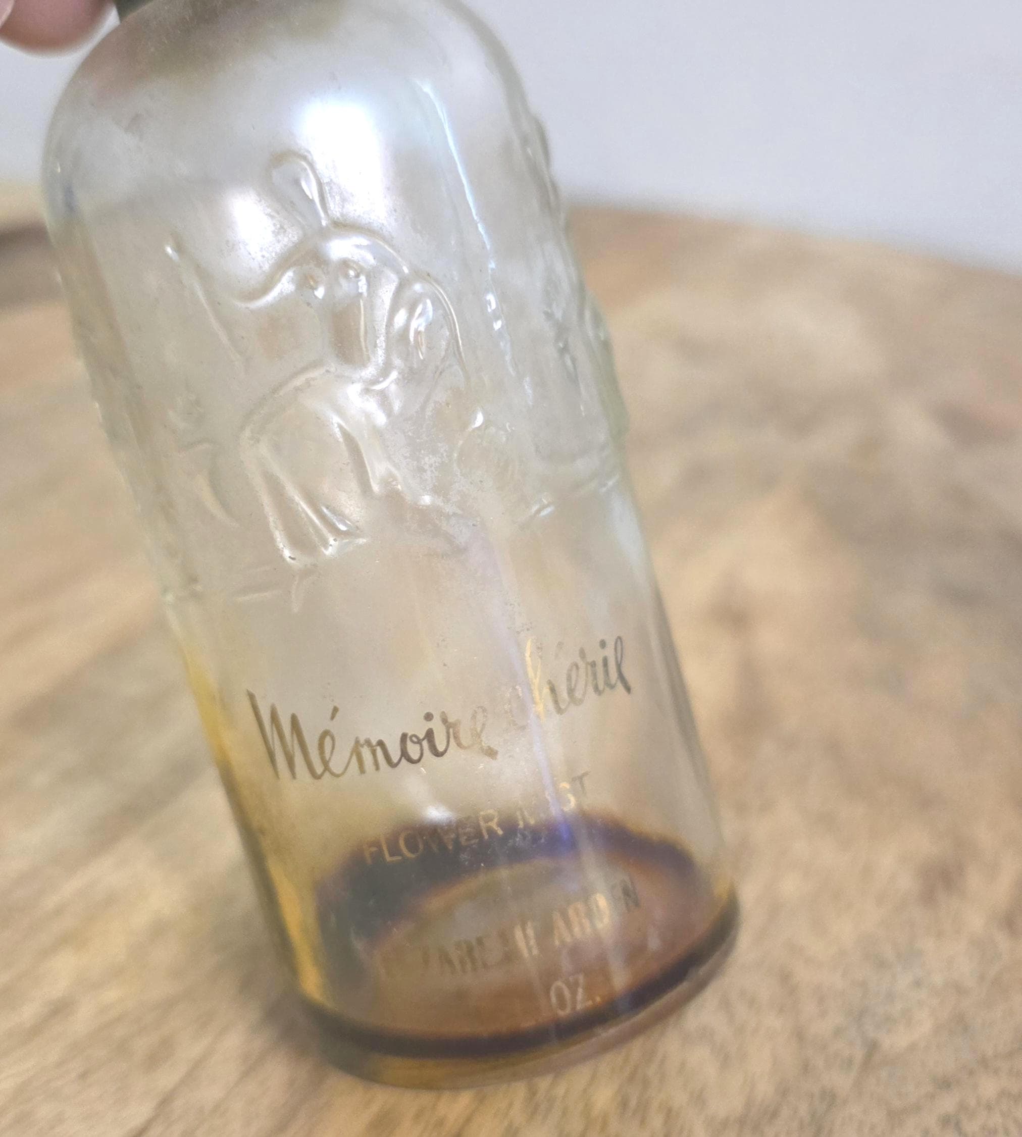 Vintage Elizabeth Arden Memoire Cherie Flower Mist Art Nouveau Style Perfume Bottle - Thumbnail 2