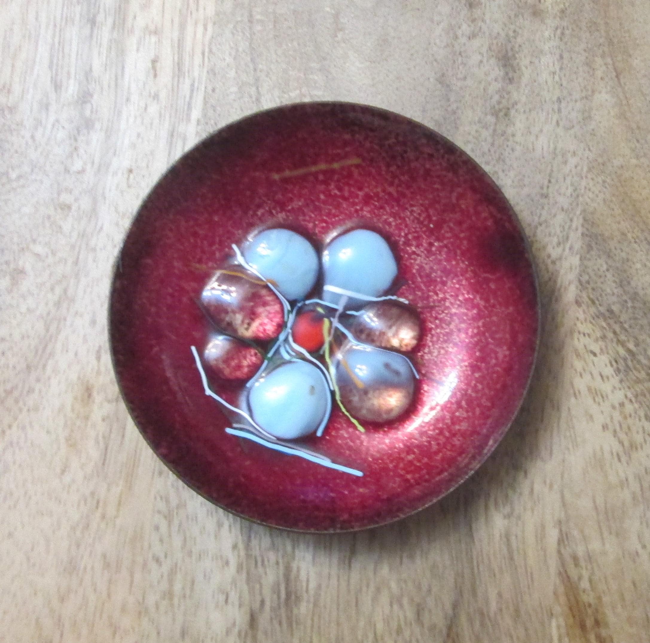 Vintage Mid-Century Enamel Dish