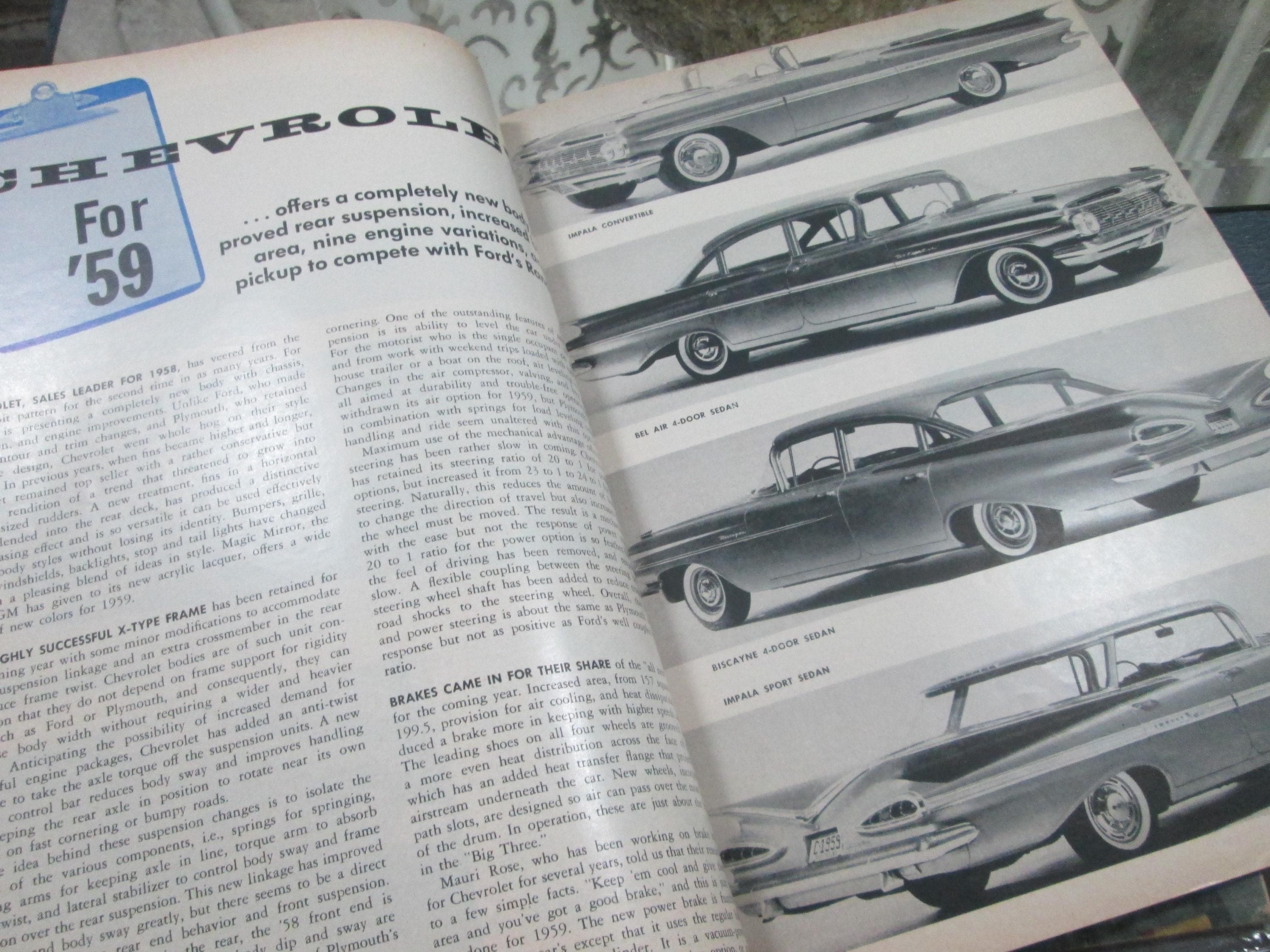Vintage Motor Trend Magazine November, 1958, Report on 1959 Cars - Thumbnail 2