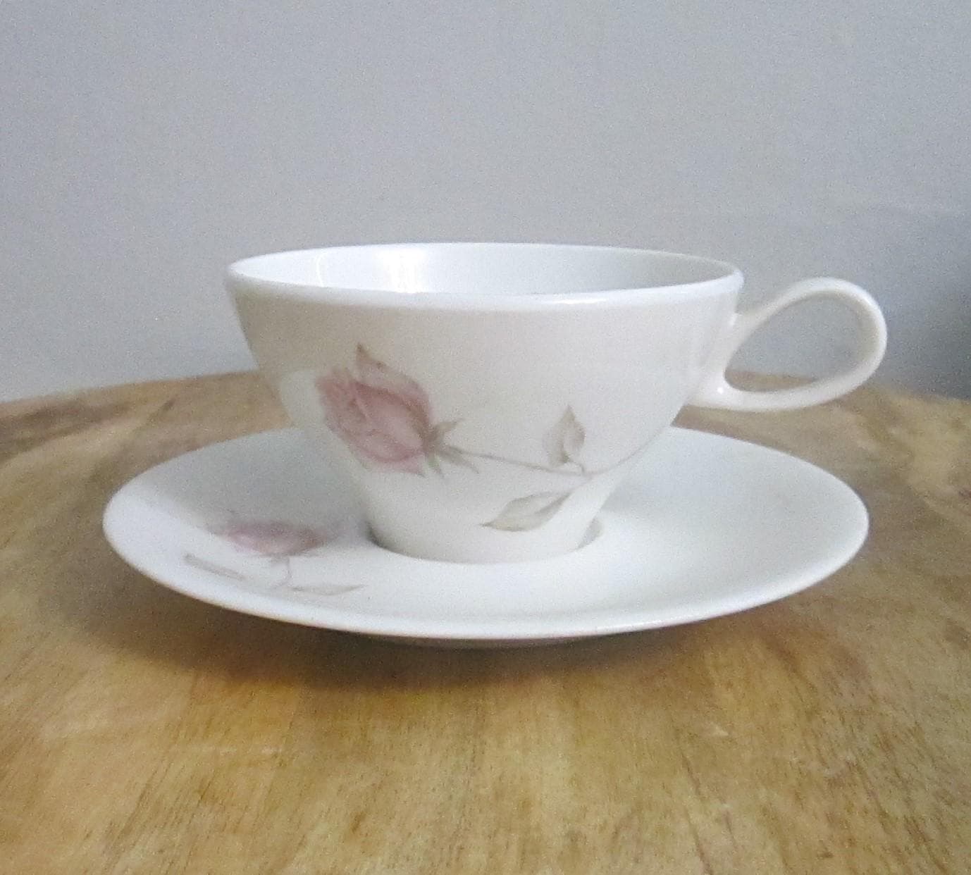 Ben Siebel for Iroquis China Rosebud Cup and Saucer