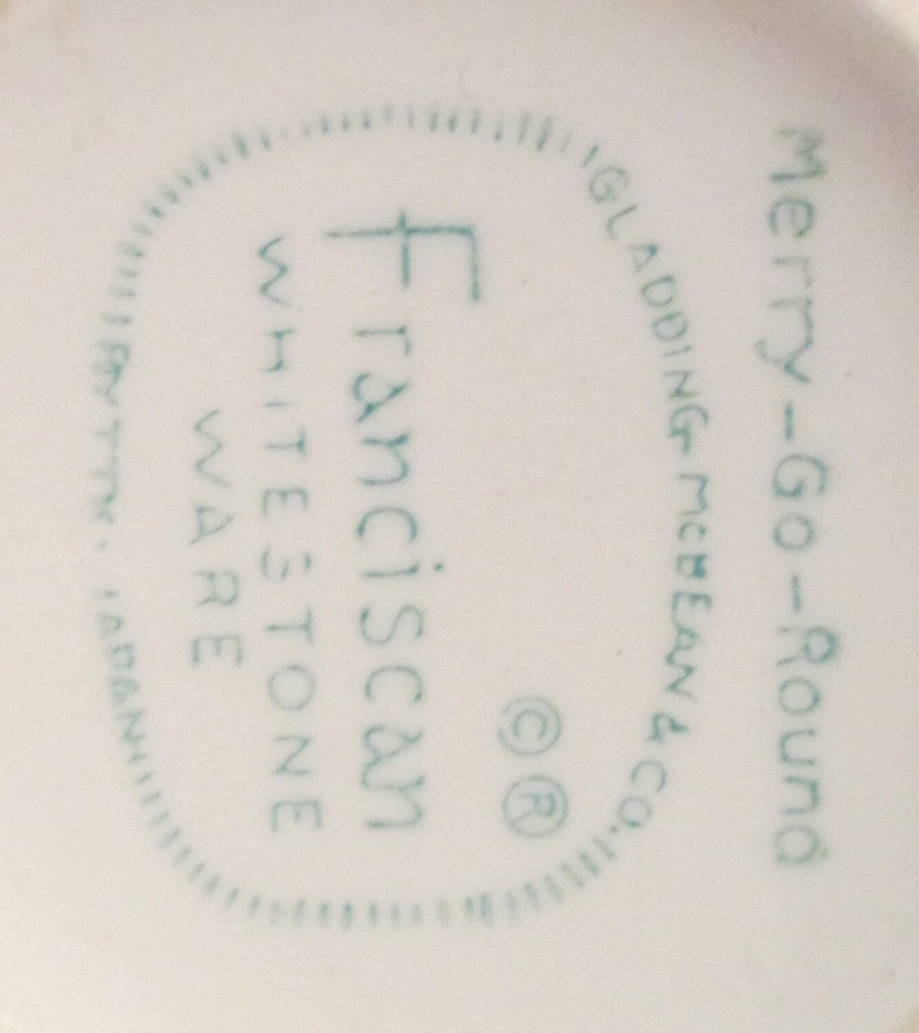 Vintage Franciscan China Gladding-McBean Merry-Go-Round Pattern Creamer - Thumbnail 2