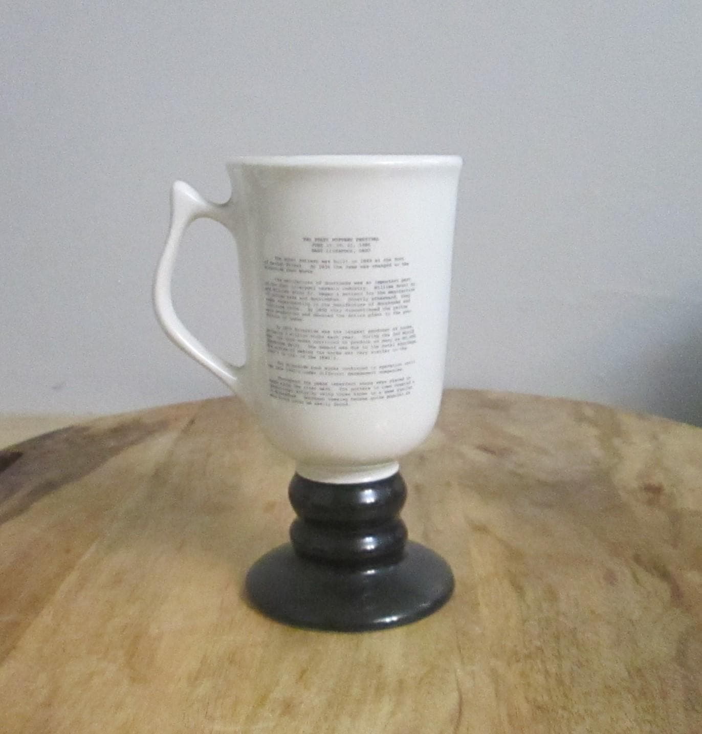 Vintage Hall China Restaurant Ware Footed Mug Tri-State Pottery Festival, 1986 - Thumbnail 2