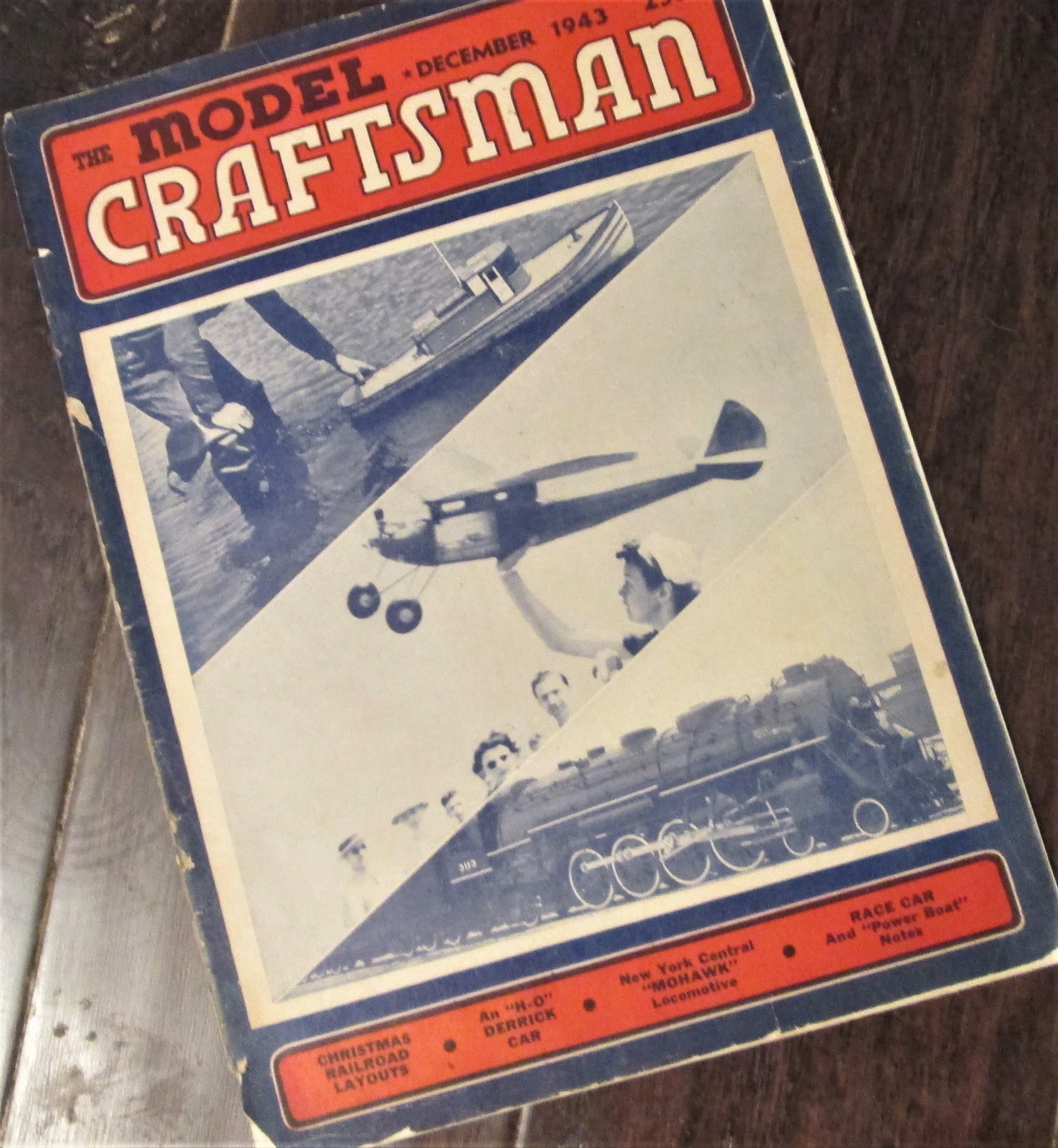 Vintage December 1943 Model Craftsman Magazine
