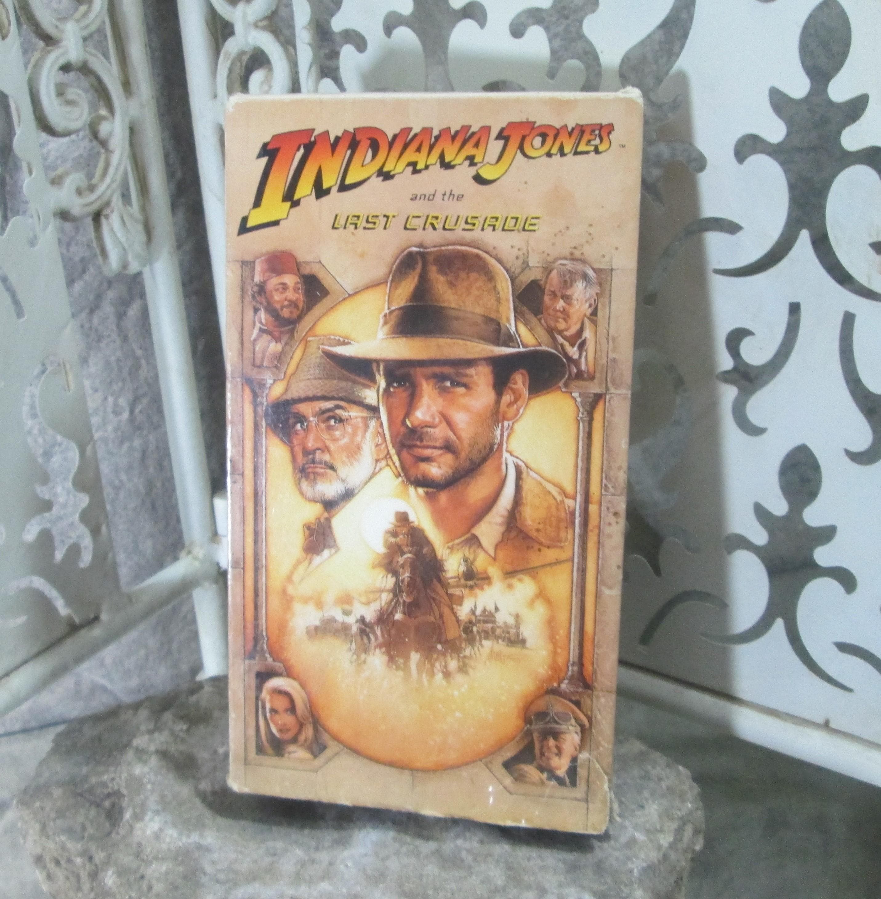 Vintage Indiana Jones and the Last Crusade VHS Tape Movie, 1989