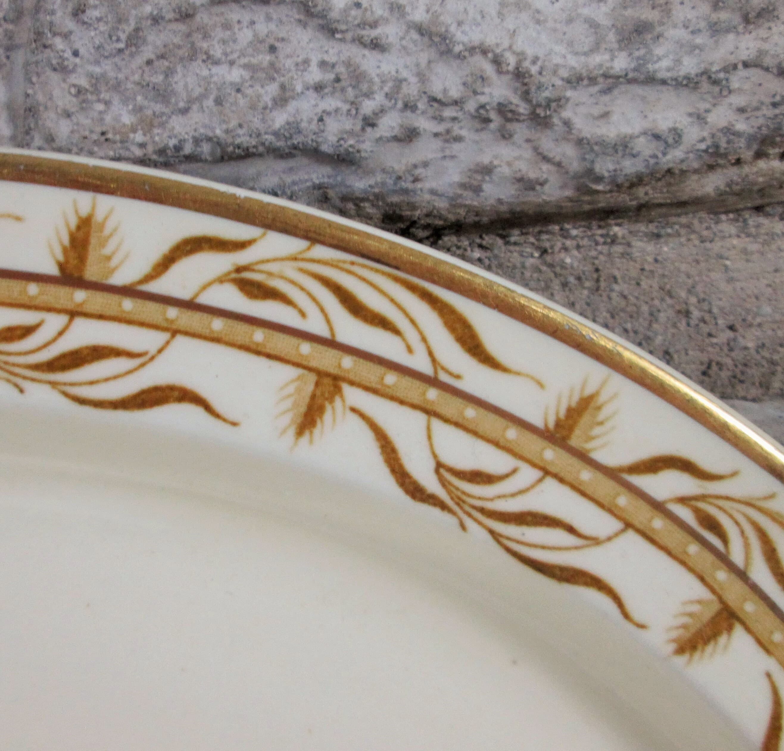 Vintage Wood's Burslem England Arley Pattern Platter, 1930's - Thumbnail 2