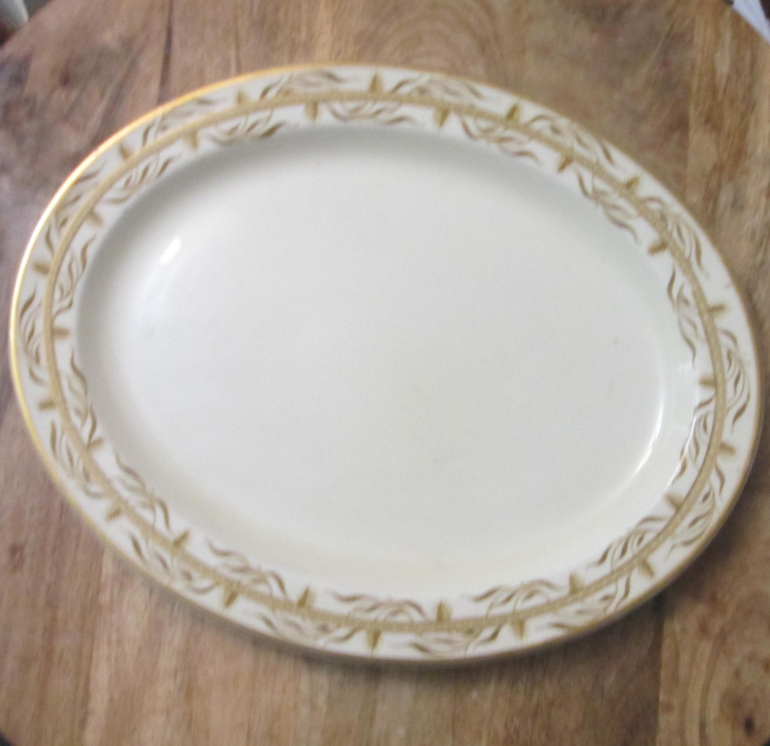 Vintage Wood's Burslem England Arley Pattern Platter, 1930's
