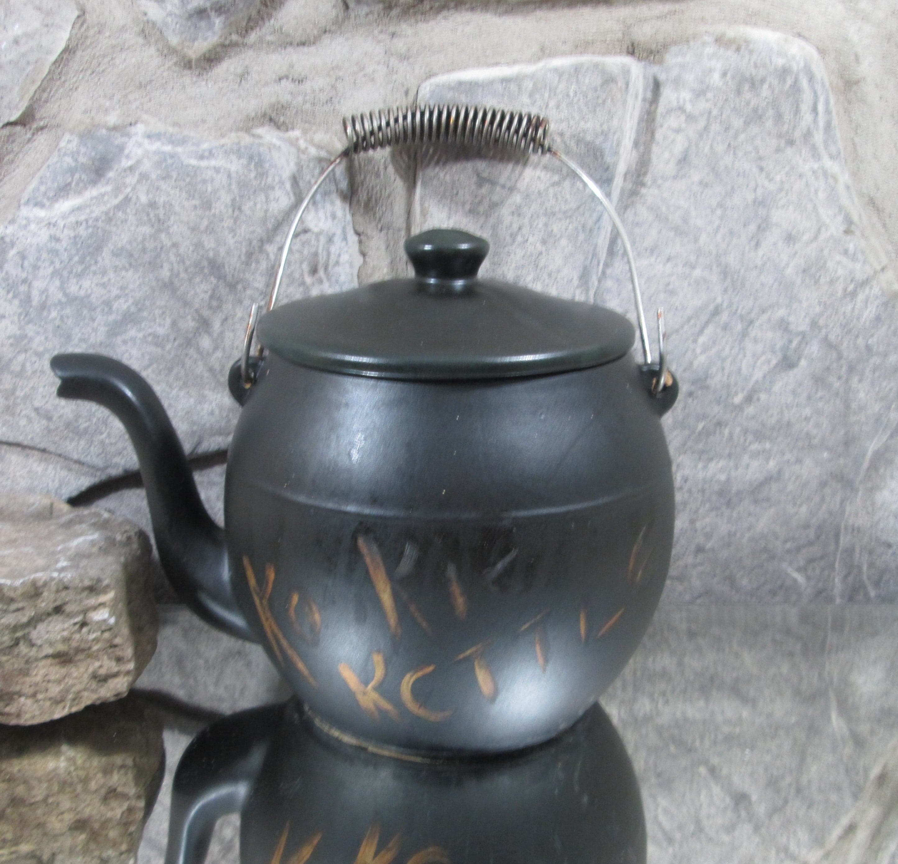 Vintage McCoy Pottery Kookie Kettle Cookie Jar