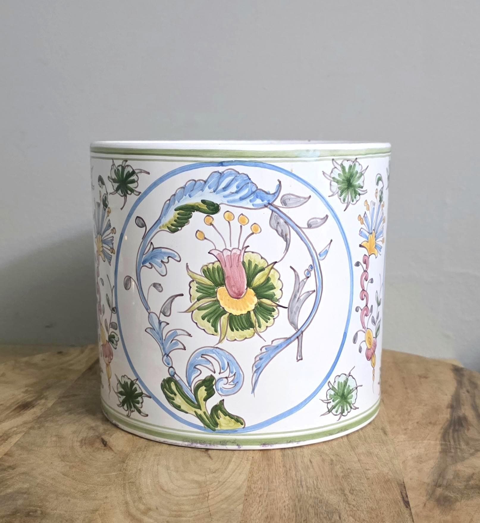Nora Fenton Hand Painted Planter