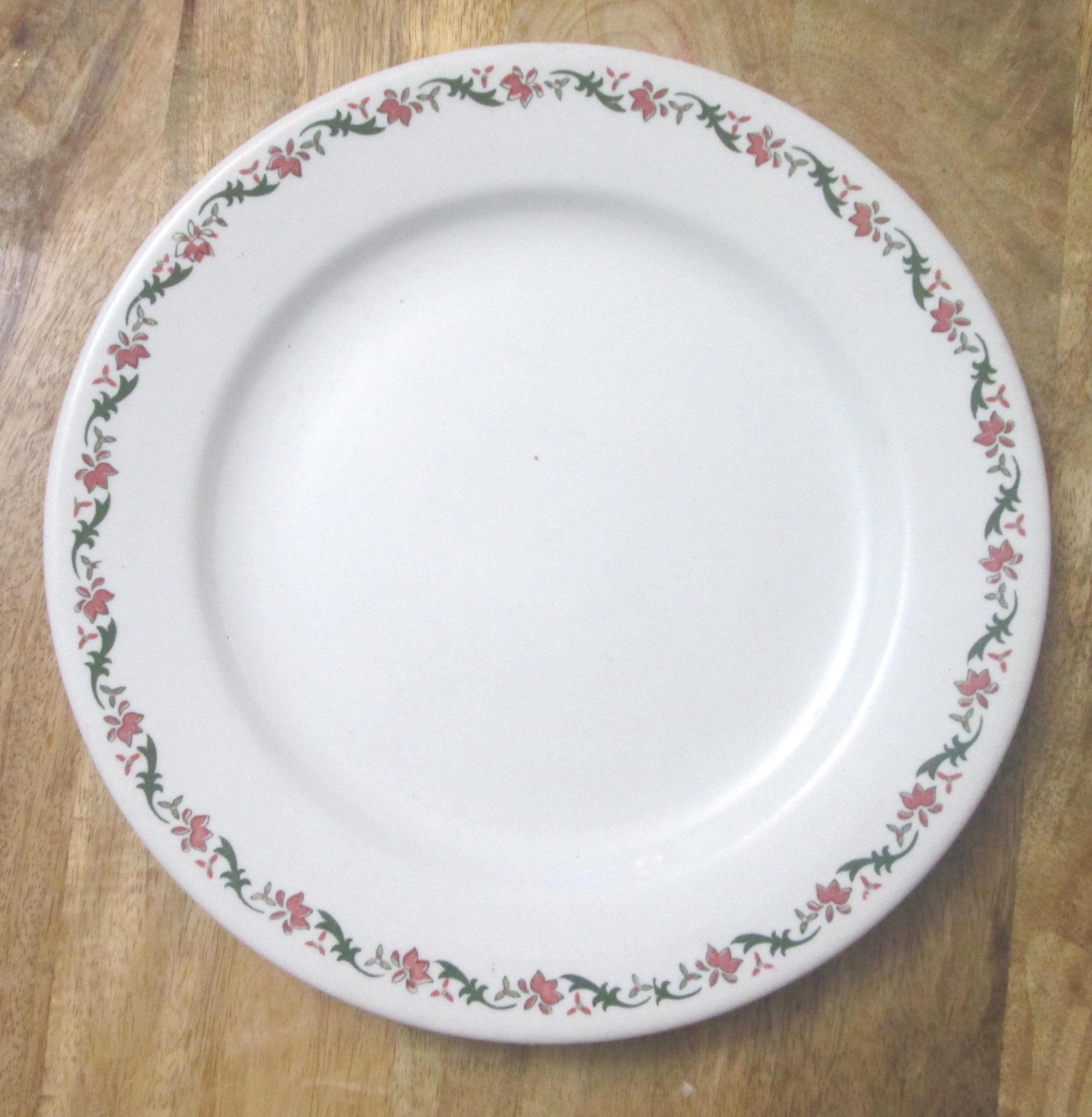 Vintage Jackson China Pink Floral Restaurant Ware Plate
