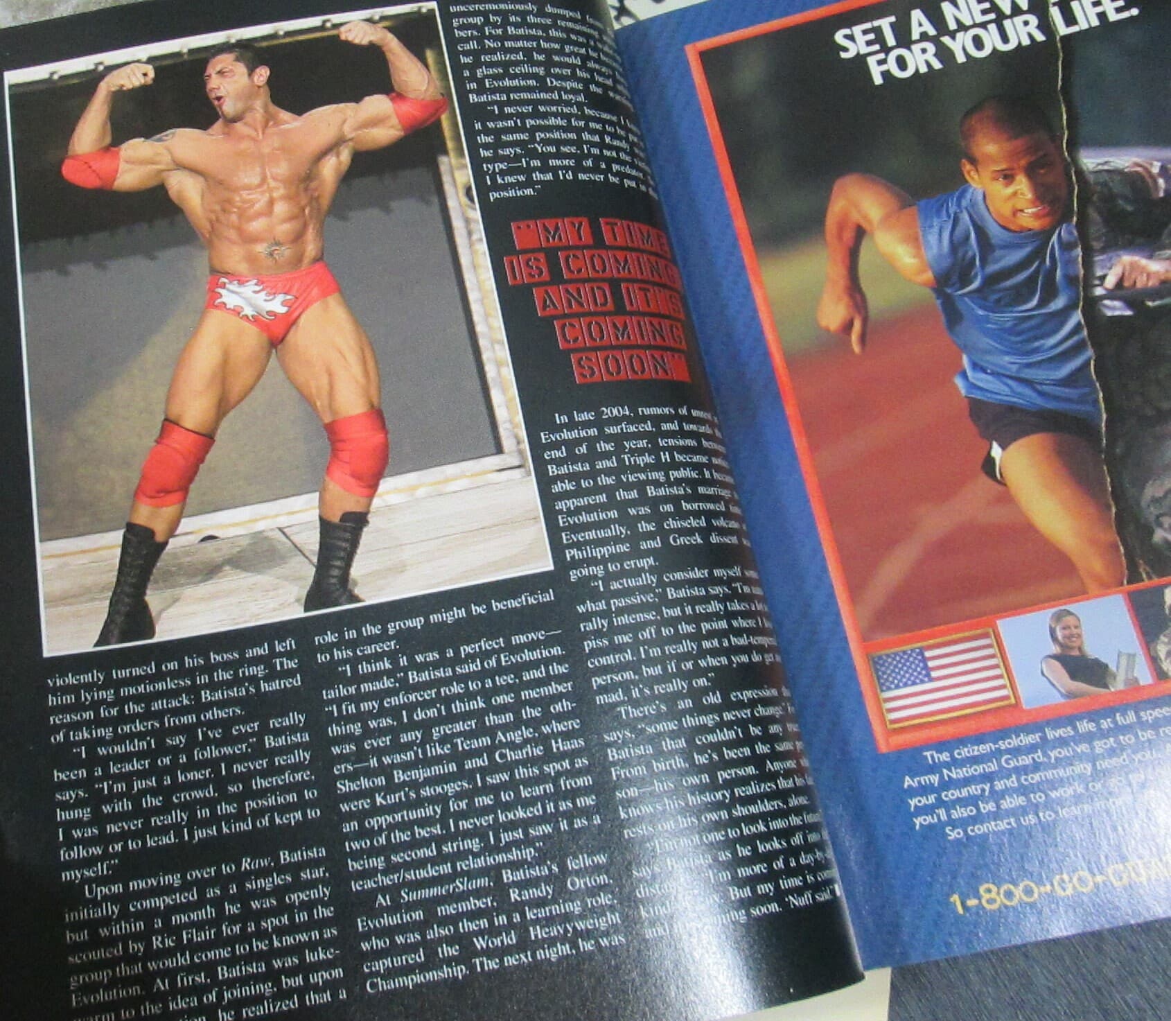 WWF Raw Magazine Dave Batista Cover - Thumbnail 3