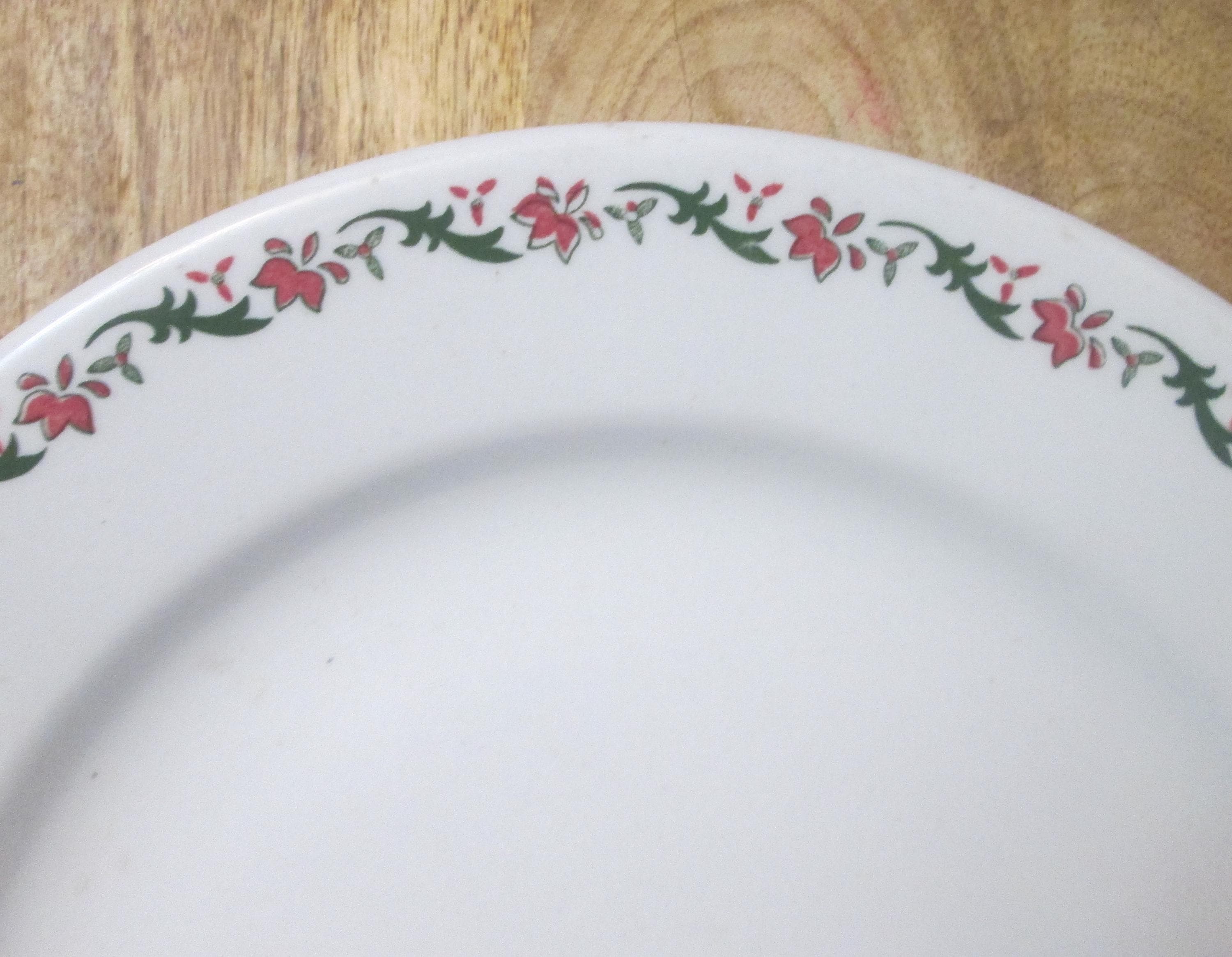 Vintage Jackson China Pink Floral Restaurant Ware Plate - Thumbnail 3