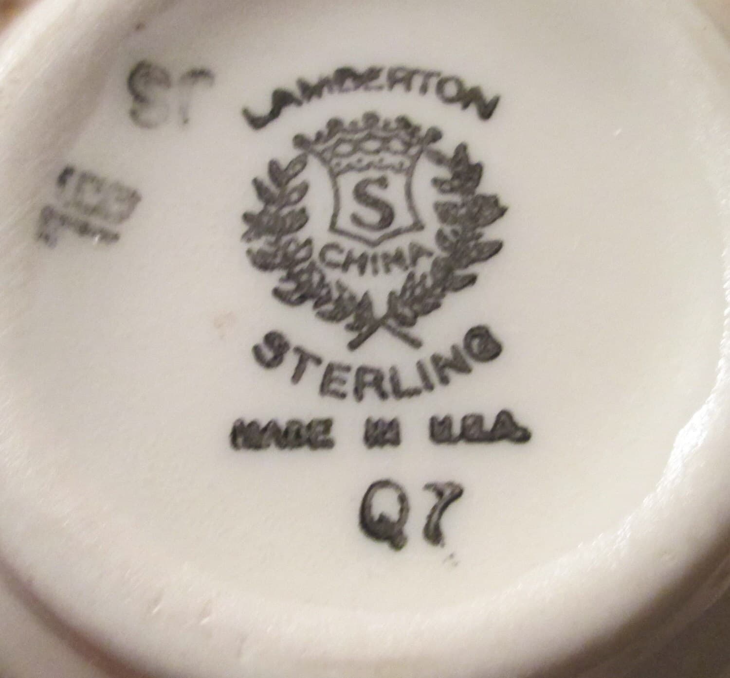 Vintage Lamberton Sterling Floral Pattern Creamer - Thumbnail 3