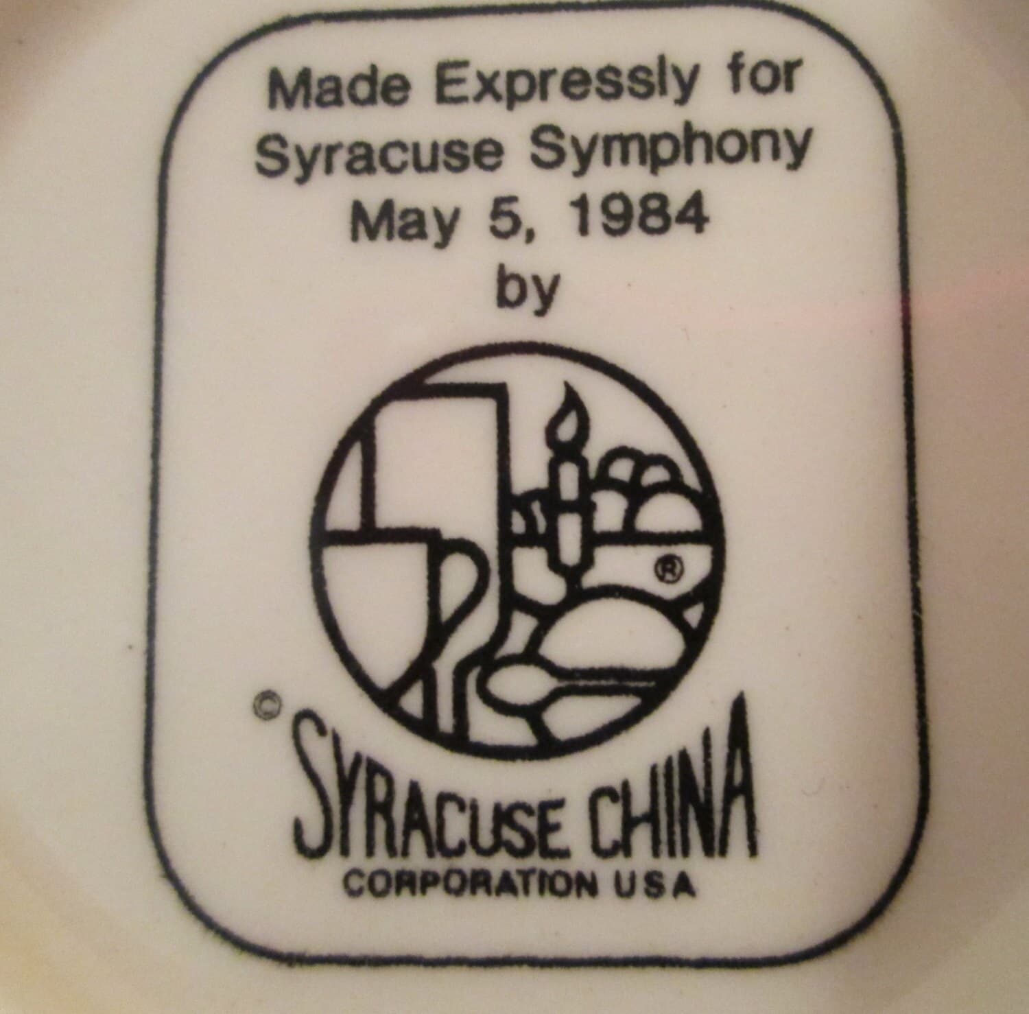 Vintage Syracuse China Syracuse Symphony Commemorative/Souvenir Pin Tray - Thumbnail 2
