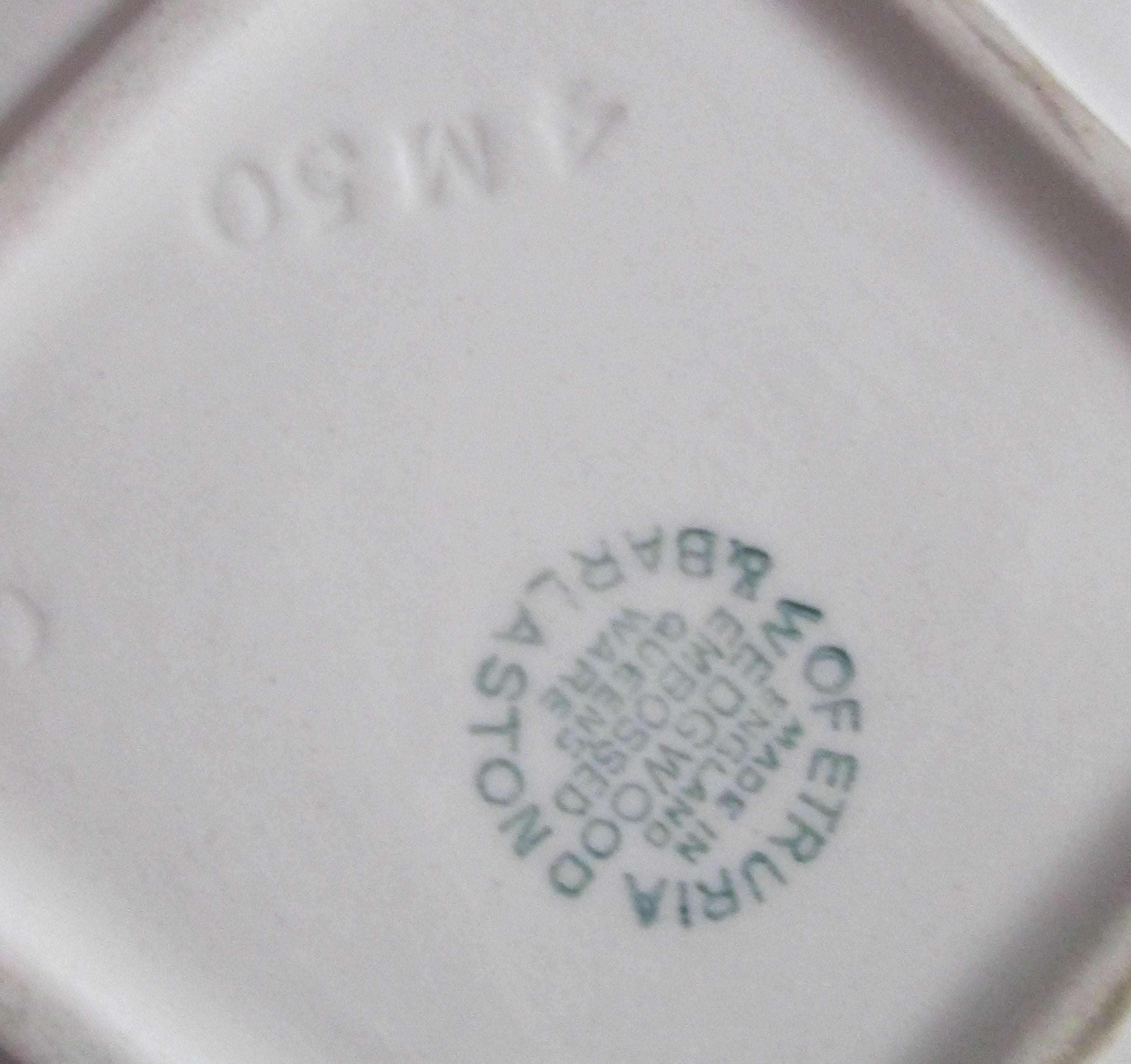 Wedgwood Queen's Ware Blue and White Pin Tray - Thumbnail 2
