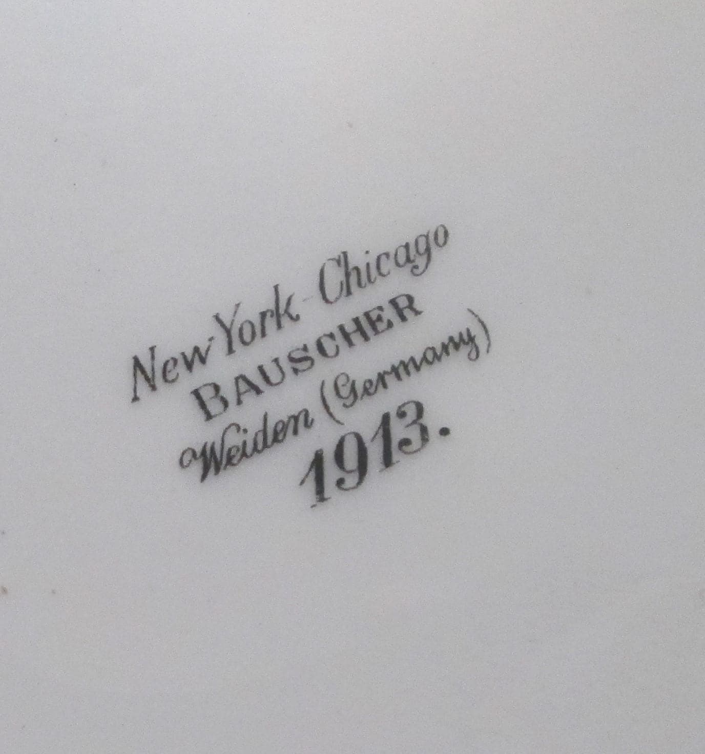 Antique Bauscher Weiden Graser Crest Restaurant Ware Charger, 1913 - Thumbnail 3