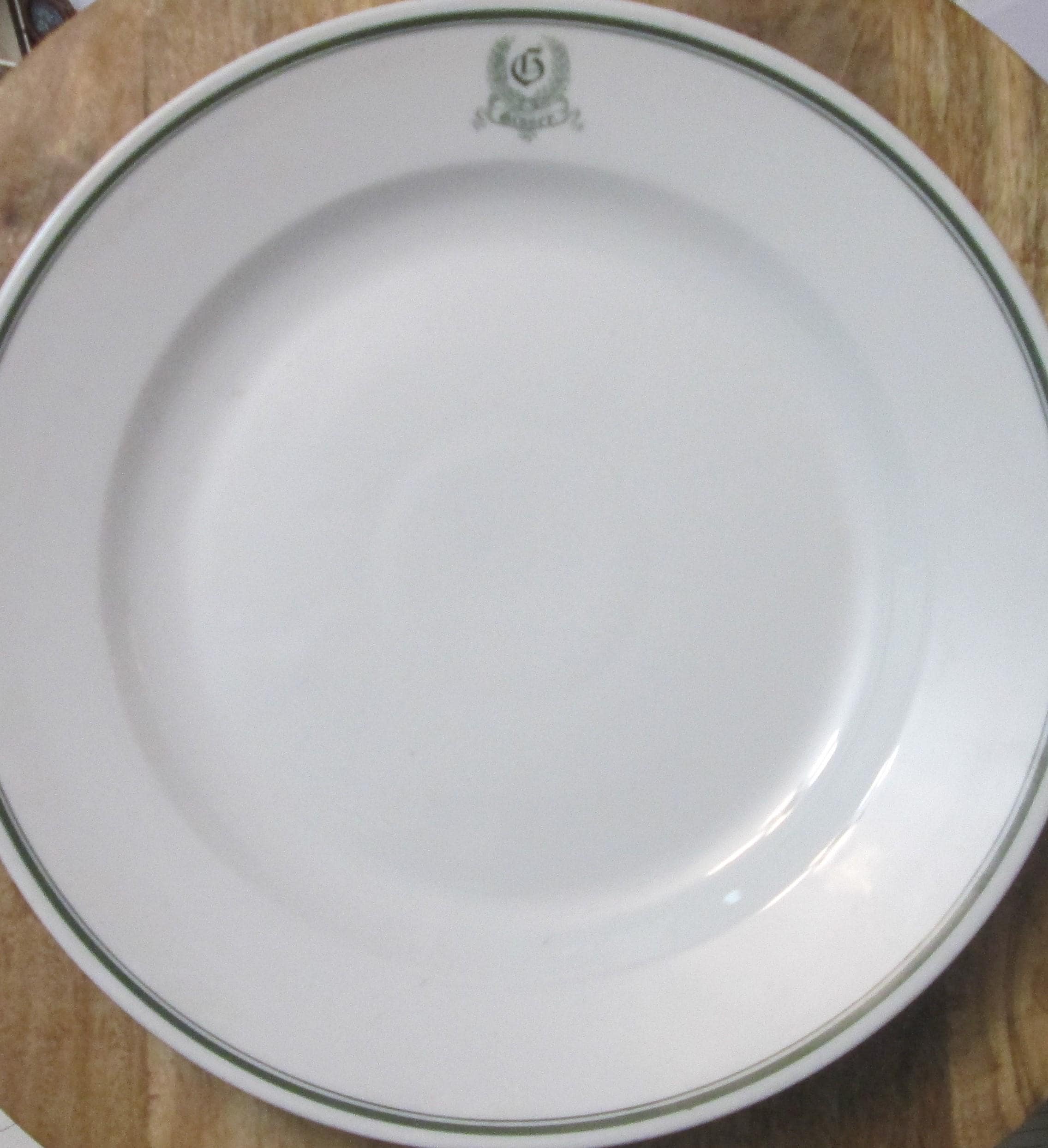 Antique Bauscher Weiden Graser Crest Restaurant Ware Charger, 1913 - Thumbnail 2