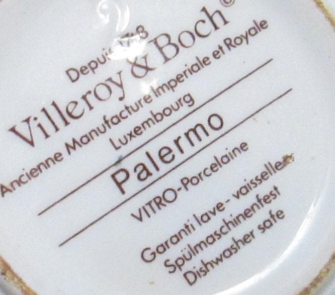 Vintage Villeroy & Boch Palermo Pattern Coffee Cups - Thumbnail 3