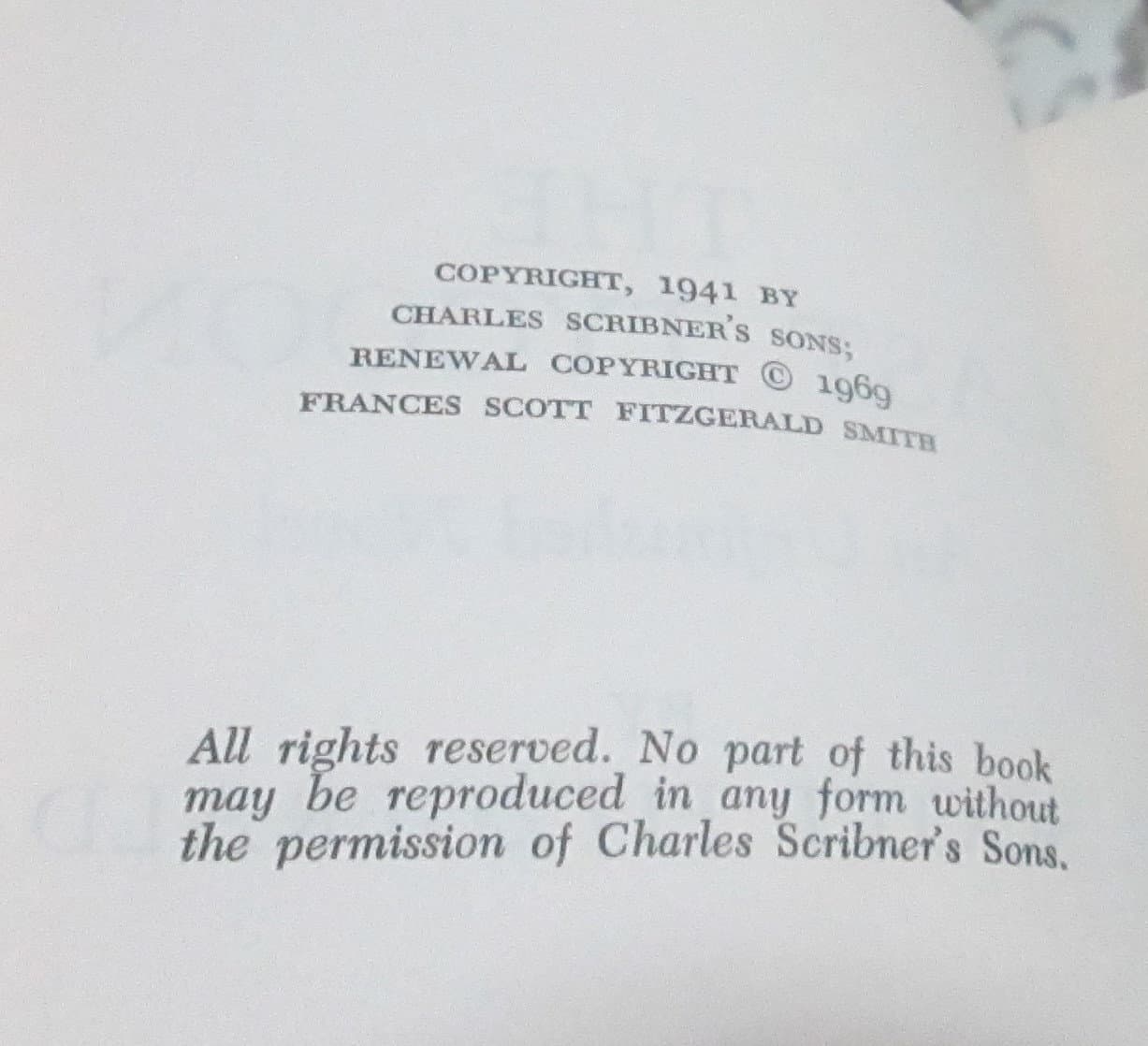 Vintage Edition The Last Tycoon by F. Scott Fitzgerald, 1969 - Thumbnail 3